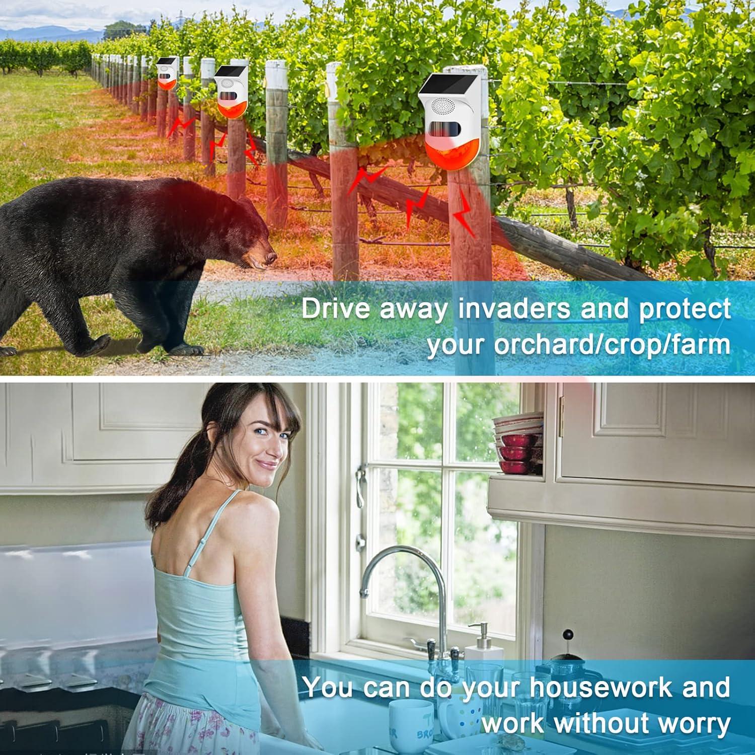 Alarma de Movimiento Solar ChunHee SL07 - 2 Sensibilidad Ajustable