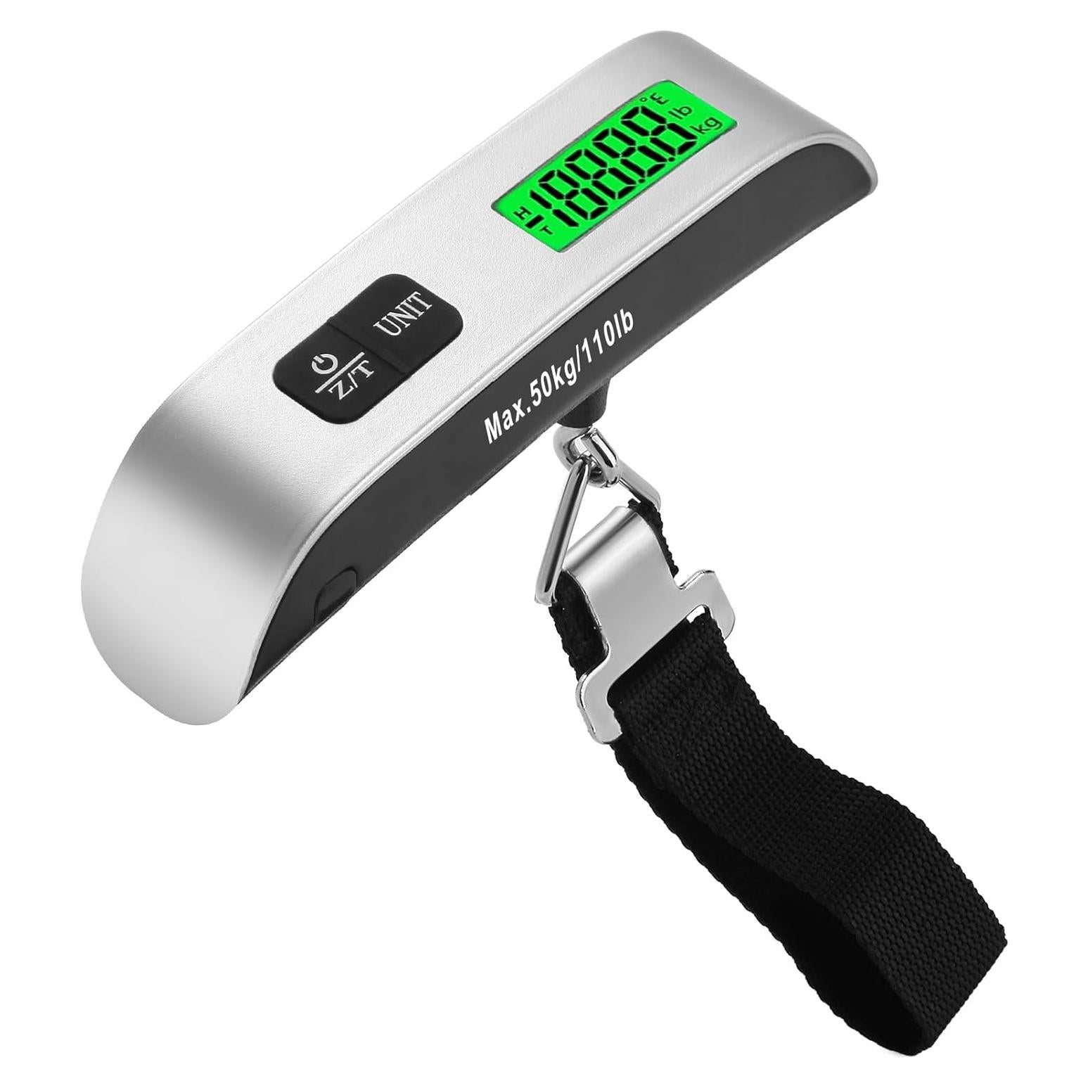 Báscula Digital de Equipaje 50 kg pwkauka con Pantalla LCD