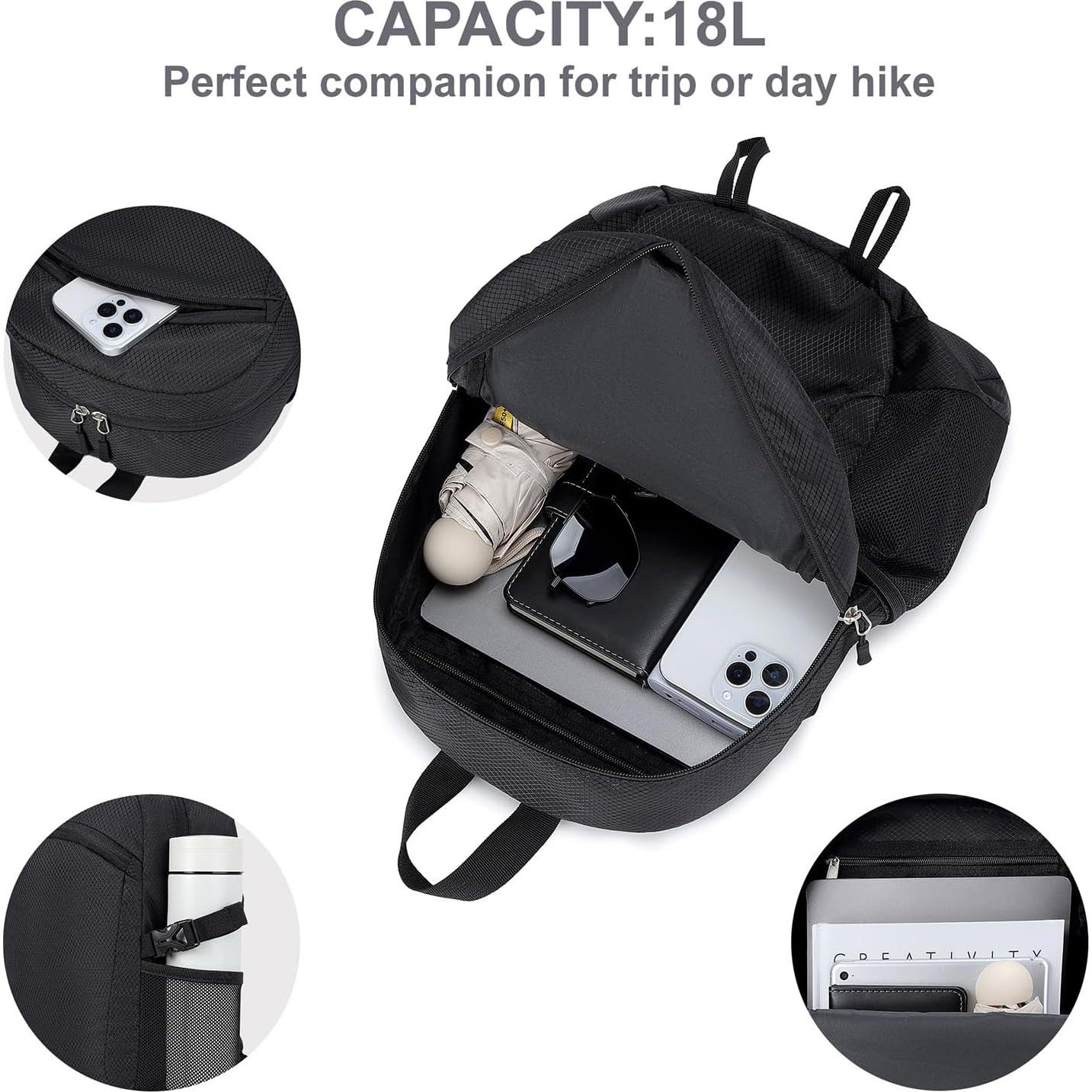 Mochila de viaje plegable 30L resistente al agua Cinco Sustancias