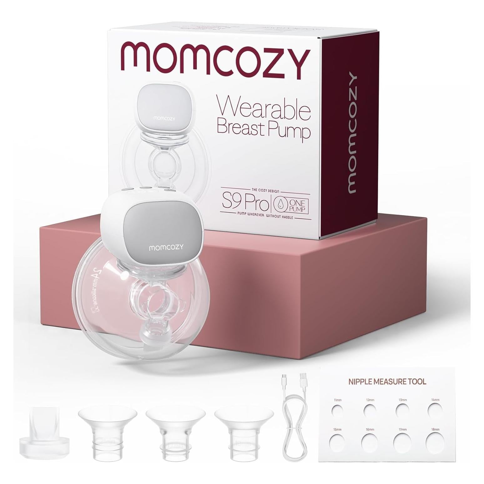 Bomba de Pecho Portátil Momcozy S9 Pro Doble Eléctrica 24mm