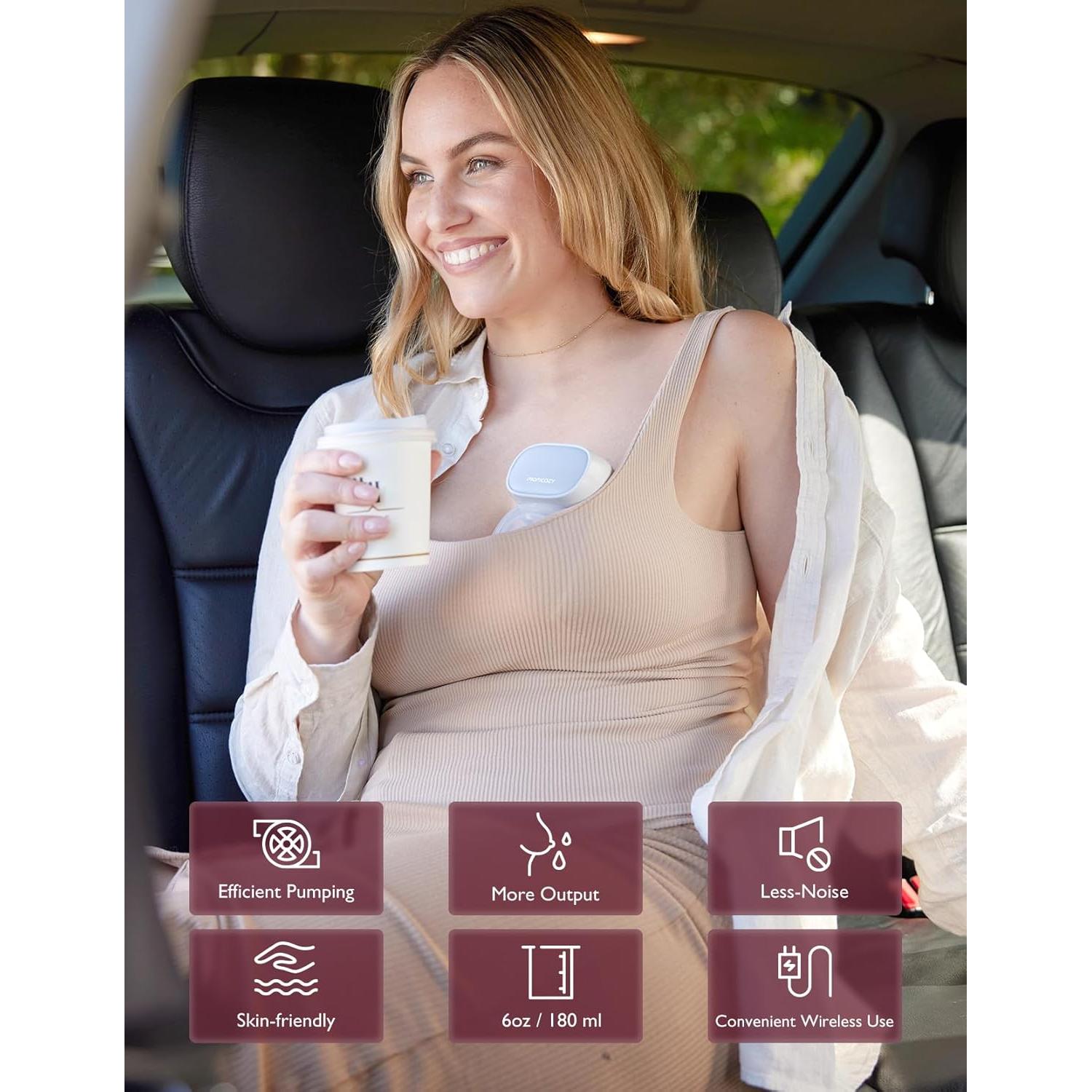 Bomba de Pecho Portátil Momcozy S9 Pro Doble Eléctrica 24mm