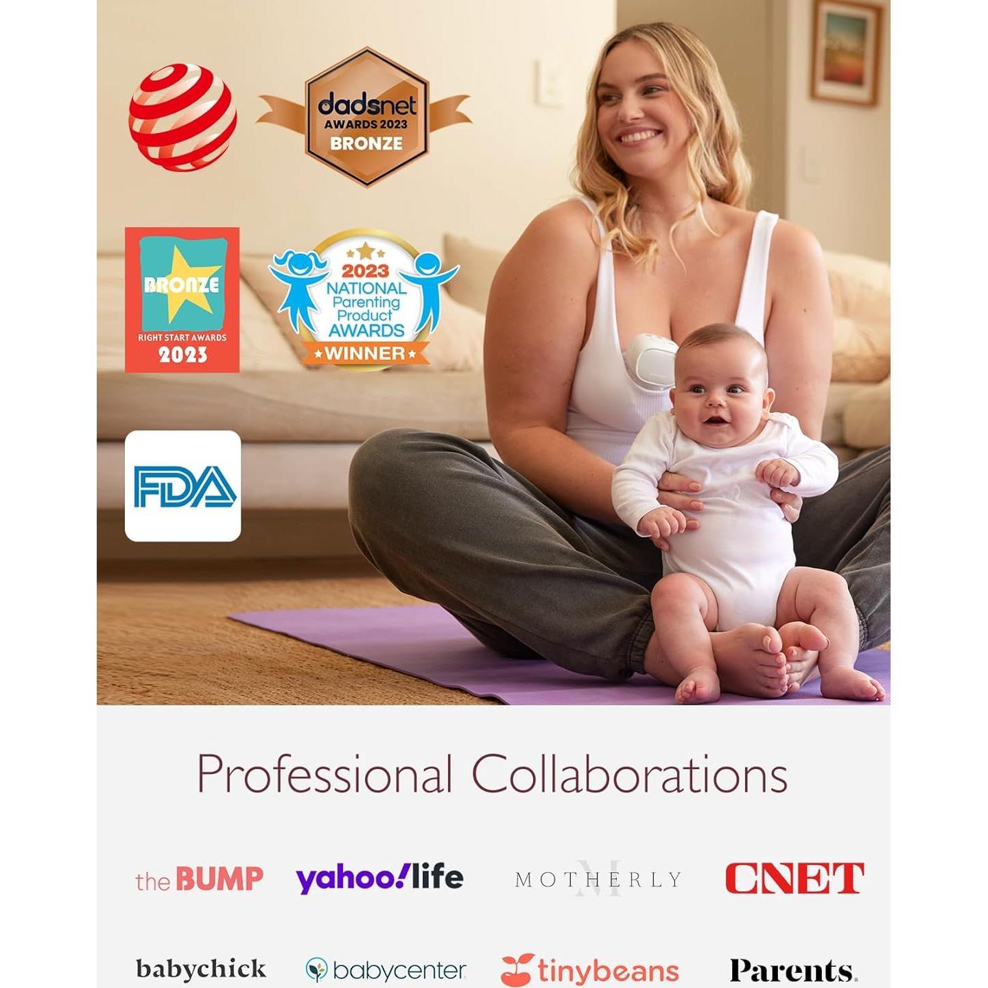 Bomba de Pecho Portátil Momcozy S9 Pro Doble Eléctrica 24mm