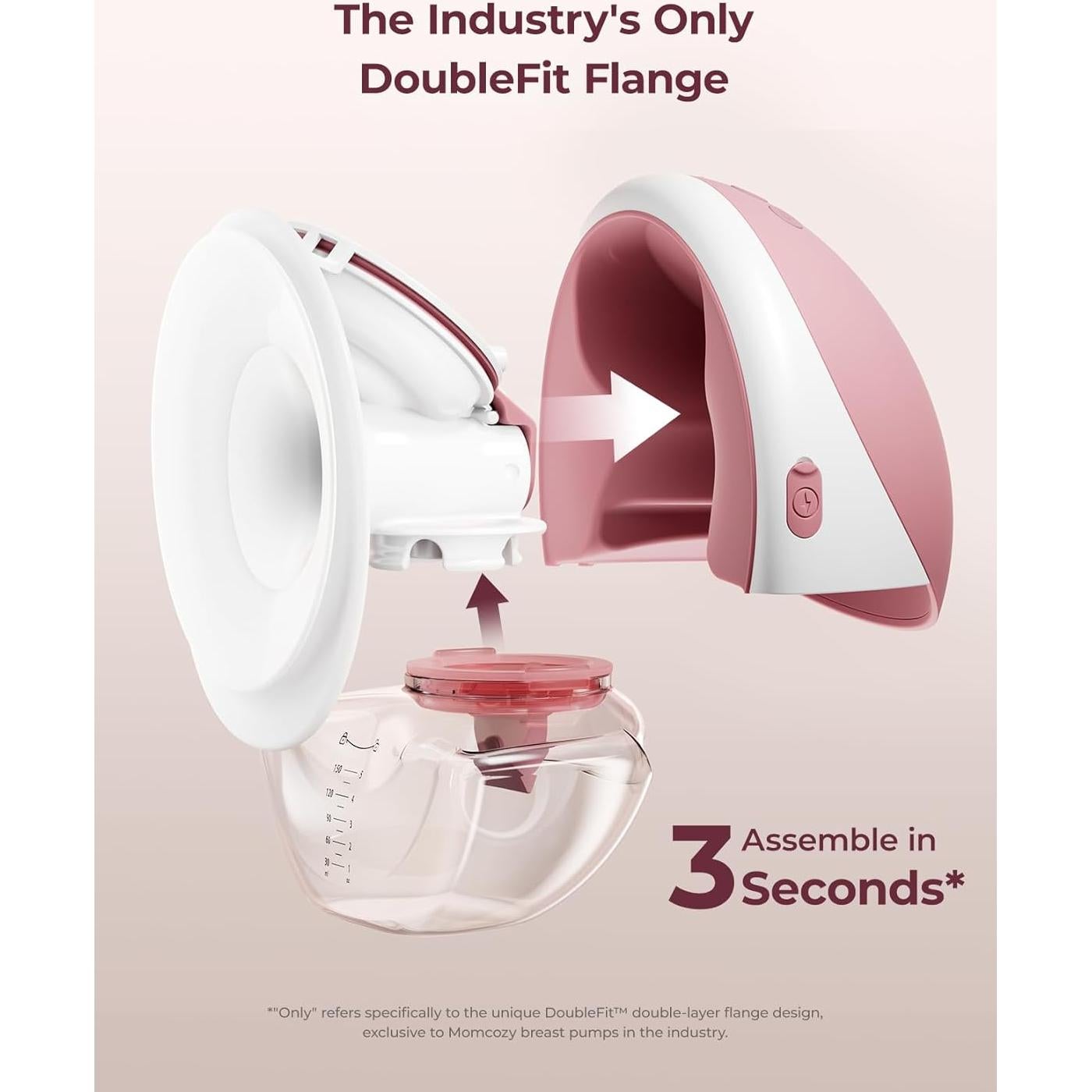 Extractor de Leche Materna Portátil Momcozy M9 Rojo 24mm 2 Paquete