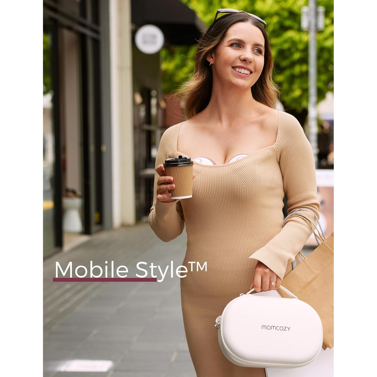 Extractor de Leche Manos Libres Momcozy M6 24mm Rojo Acogedor