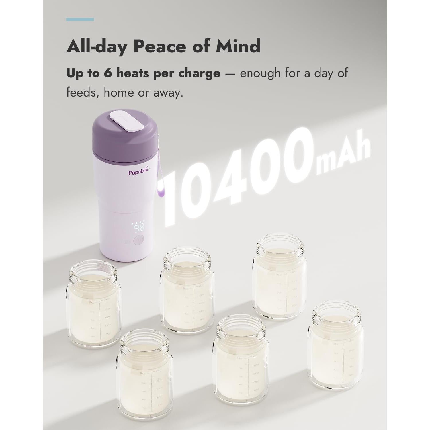 Calentador de Botellas Portátil Papablic 85W con Esterilizador