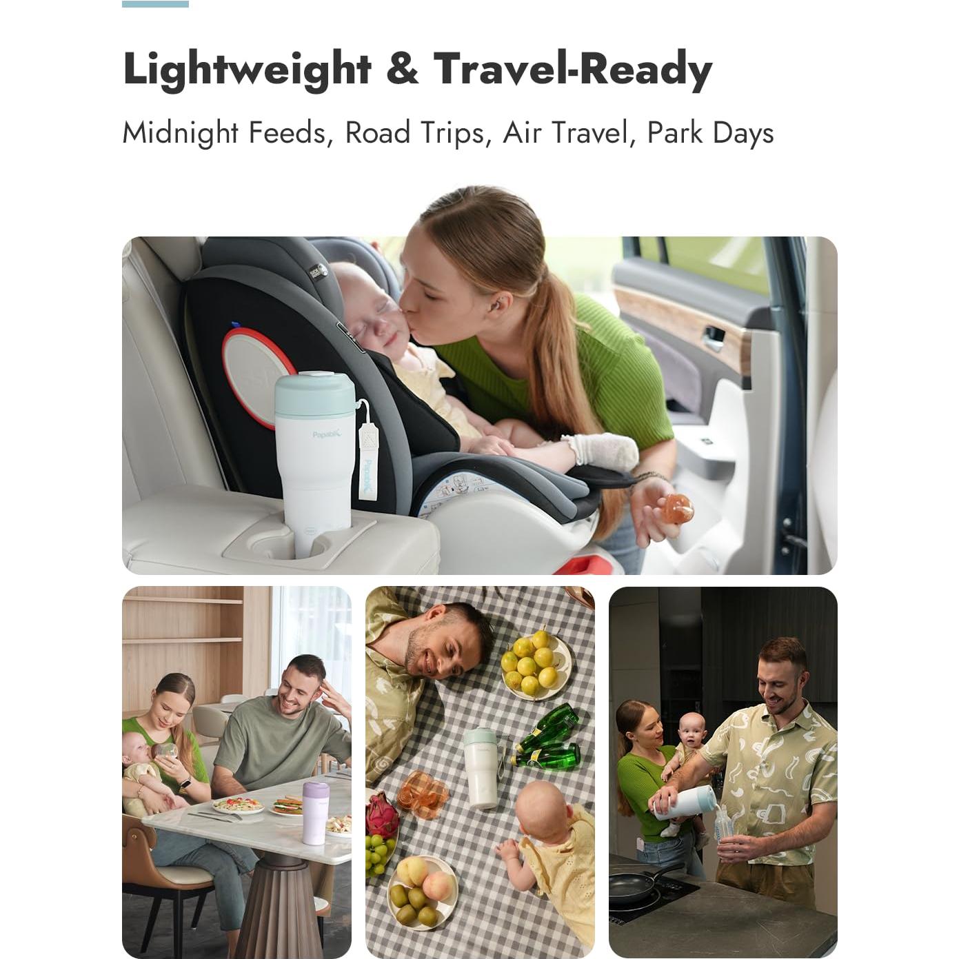 Calentador de Botellas Portátil Papablic 85W con Esterilizador