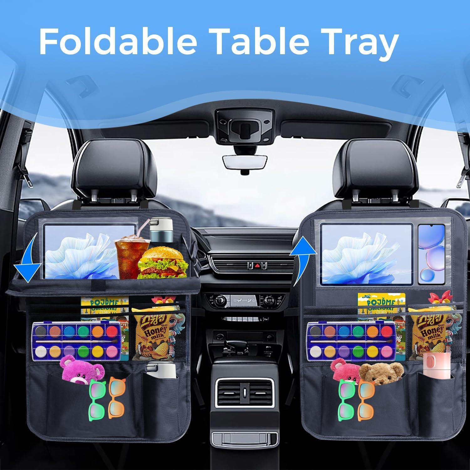 Organizador de Asiento Trasero de Coche Rzoixuur 2-Pack 9 Bolsillos