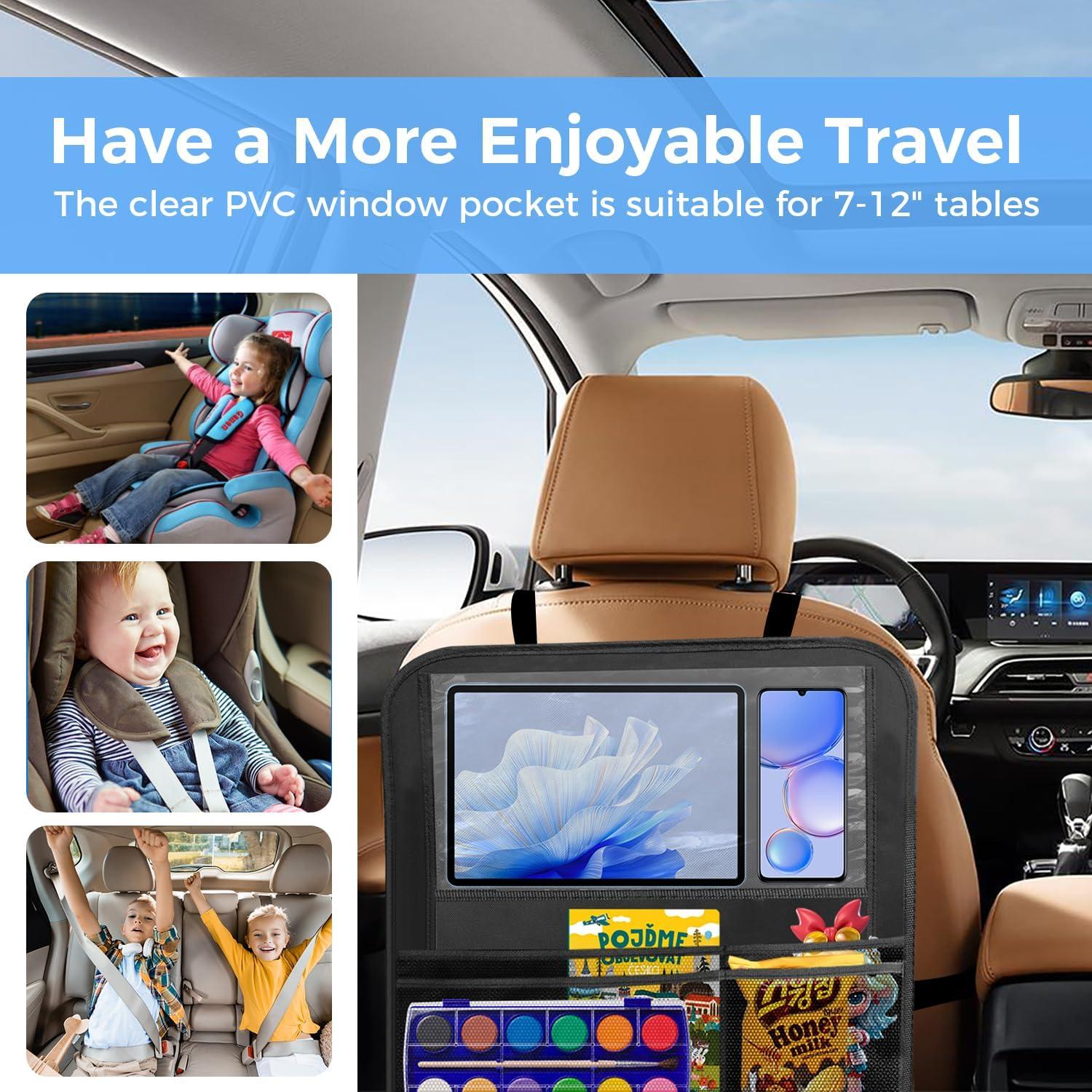 Organizador de Asiento Trasero de Coche Rzoixuur 2-Pack 9 Bolsillos