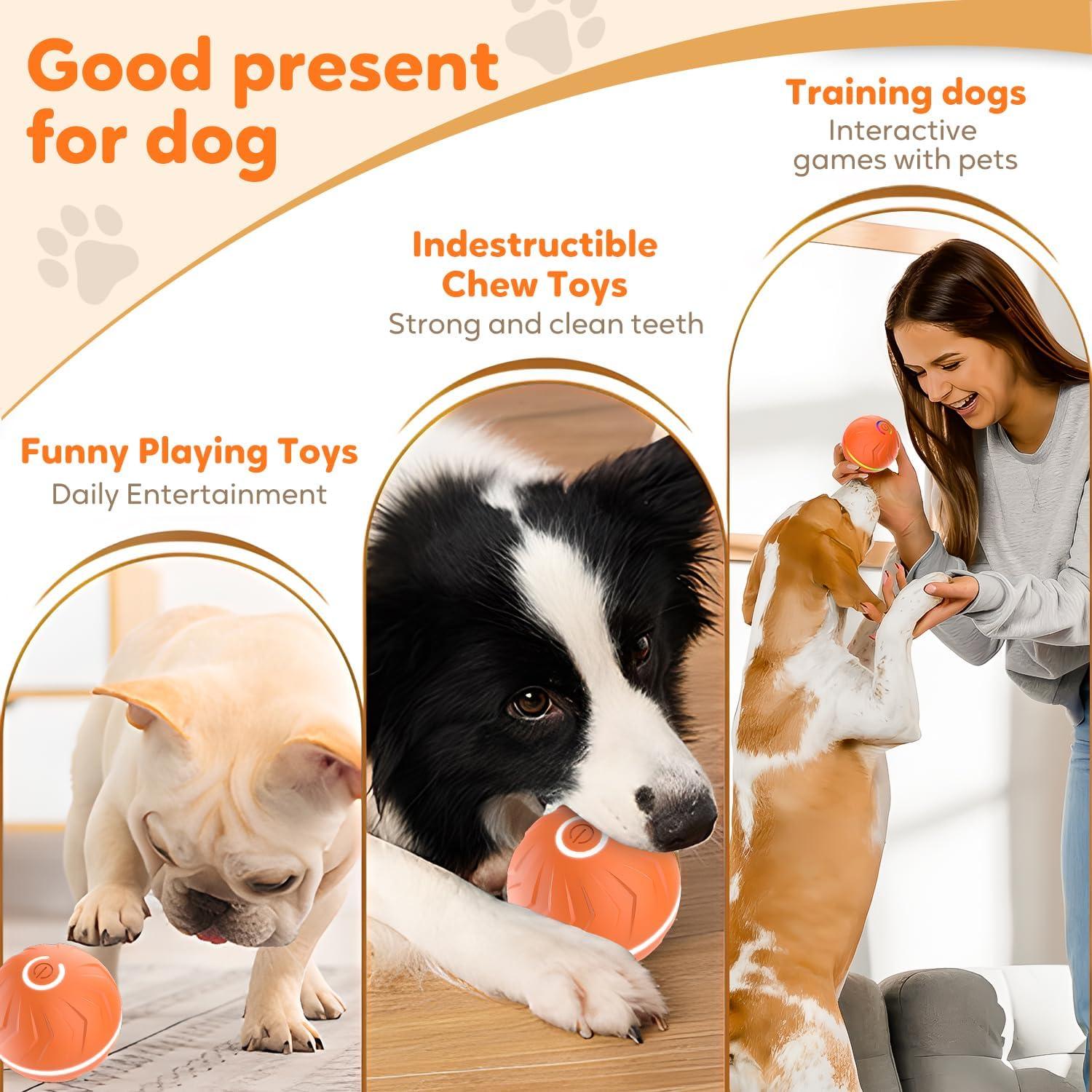 Pelota Saltarina Automática para Perros FANSUIT Verde