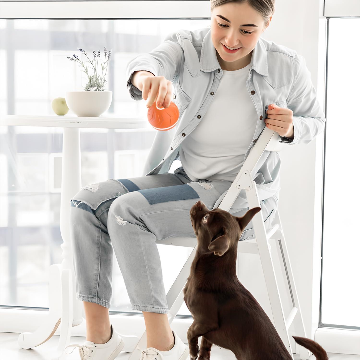 Pelota Saltarina Automática para Perros FANSUIT Verde