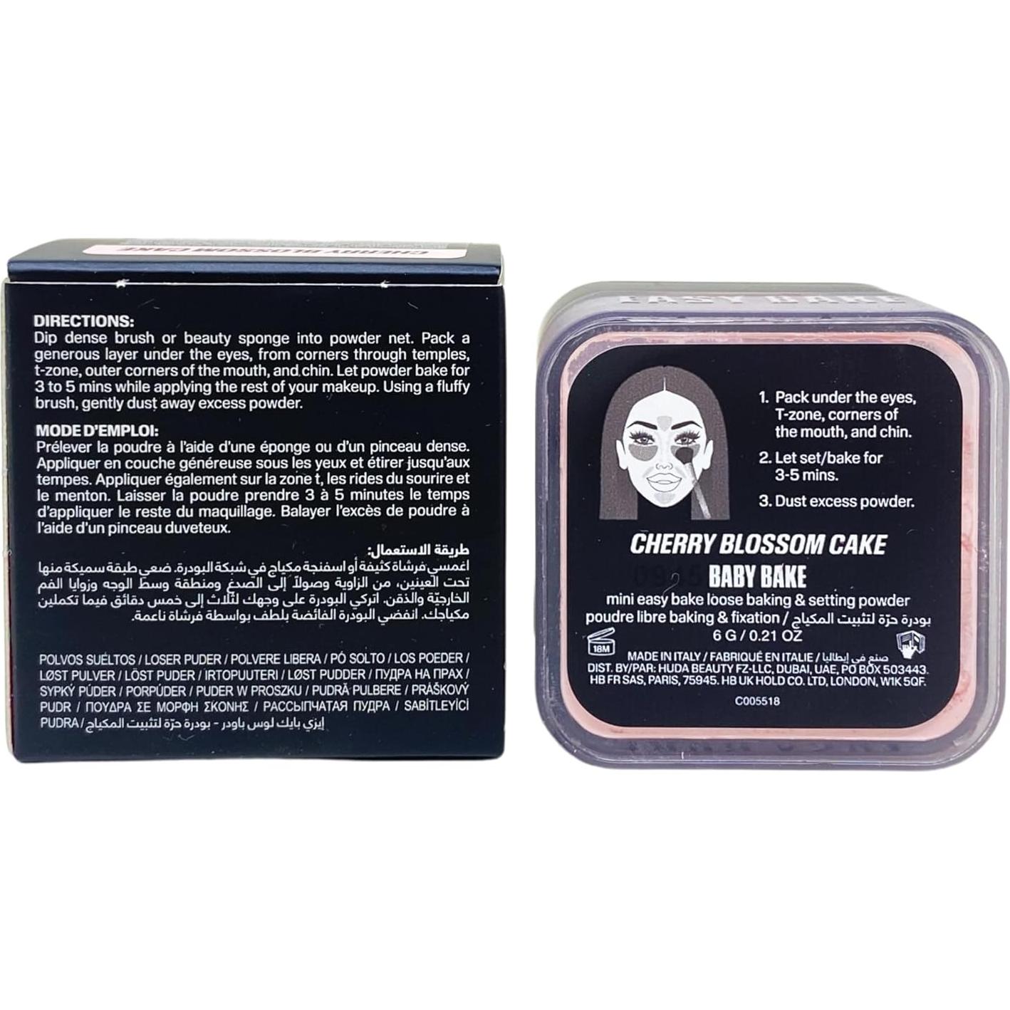 Huda Mini Easy Bake Polvo Suelto 6 g - Pastel de Flor de Cerezo