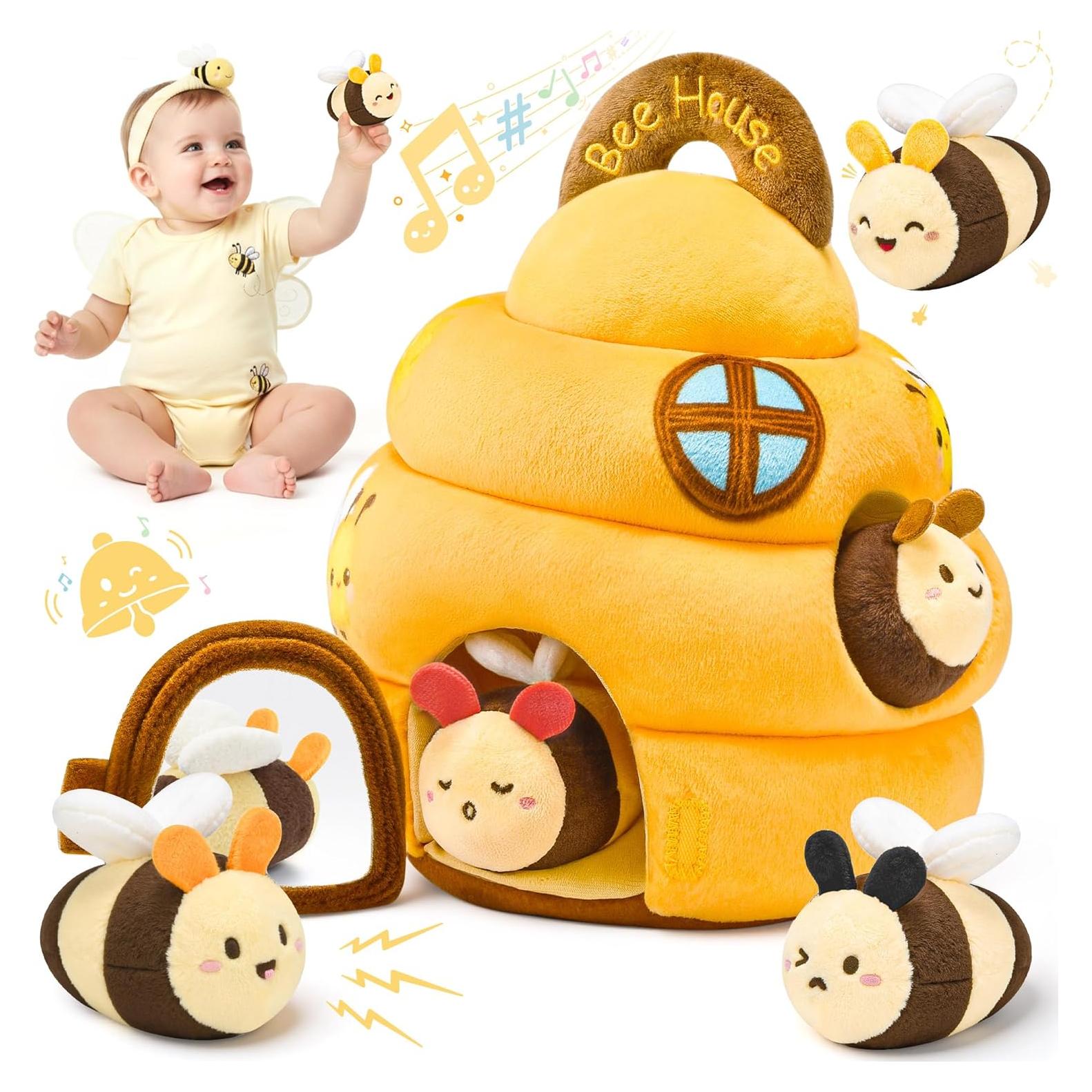 Juguete Colmena Infantil LanBeby con 5 Abejas Sensoriales