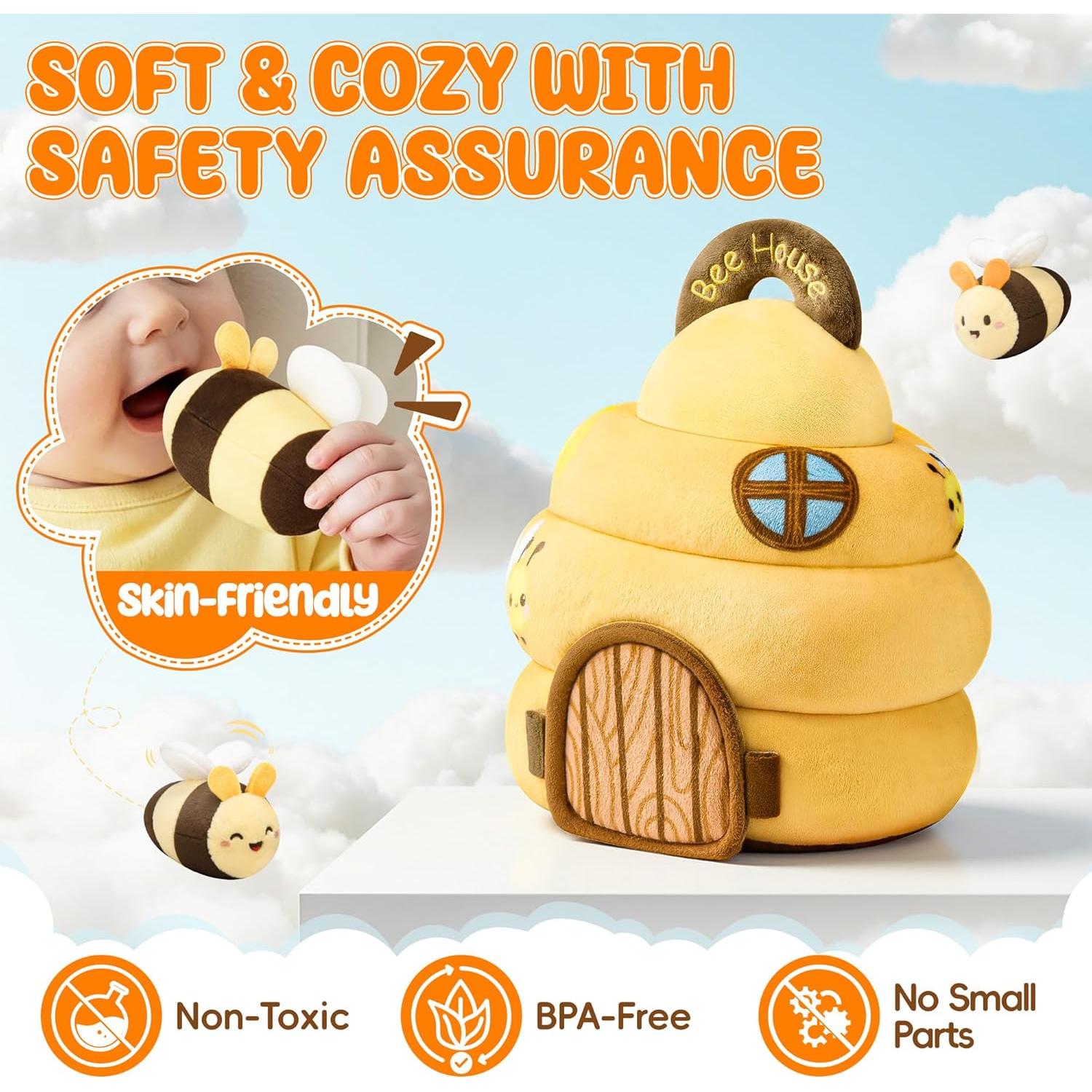 Juguete Colmena Infantil LanBeby con 5 Abejas Sensoriales