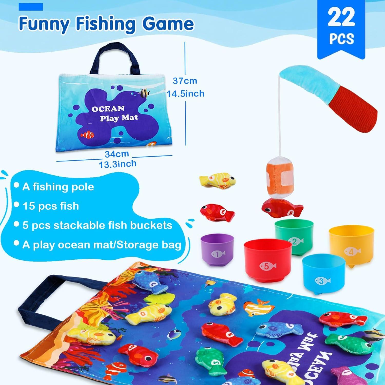 Juego de Pesca Montessori M SANMERSEN para Niños 1-3 Años
