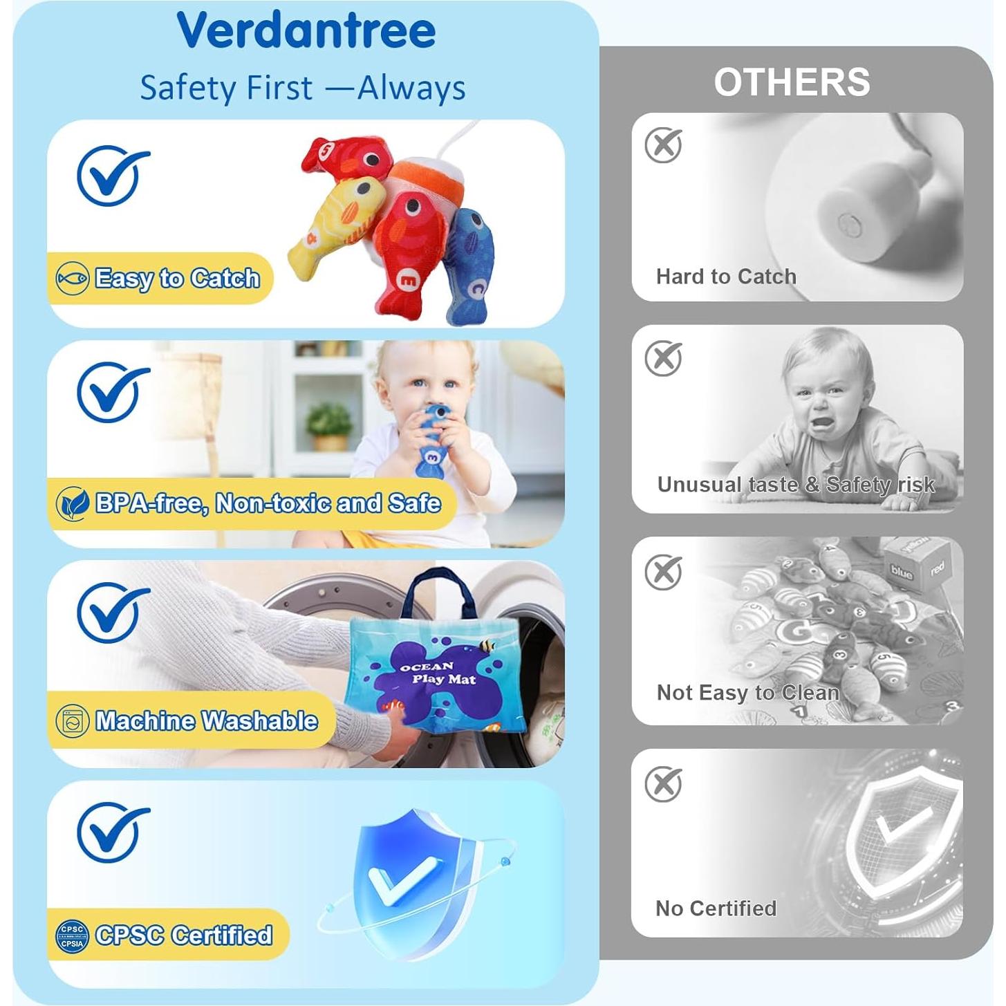 Juego de Pesca Montessori M SANMERSEN para Niños 1-3 Años