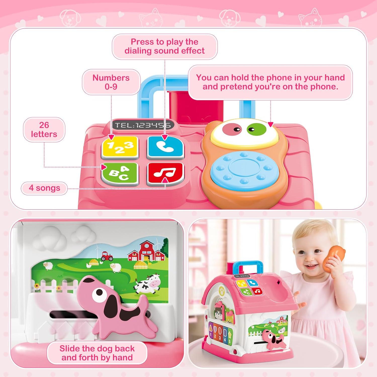 Casa Musical Montessori ShyLizard para Niñas 1-2 Años