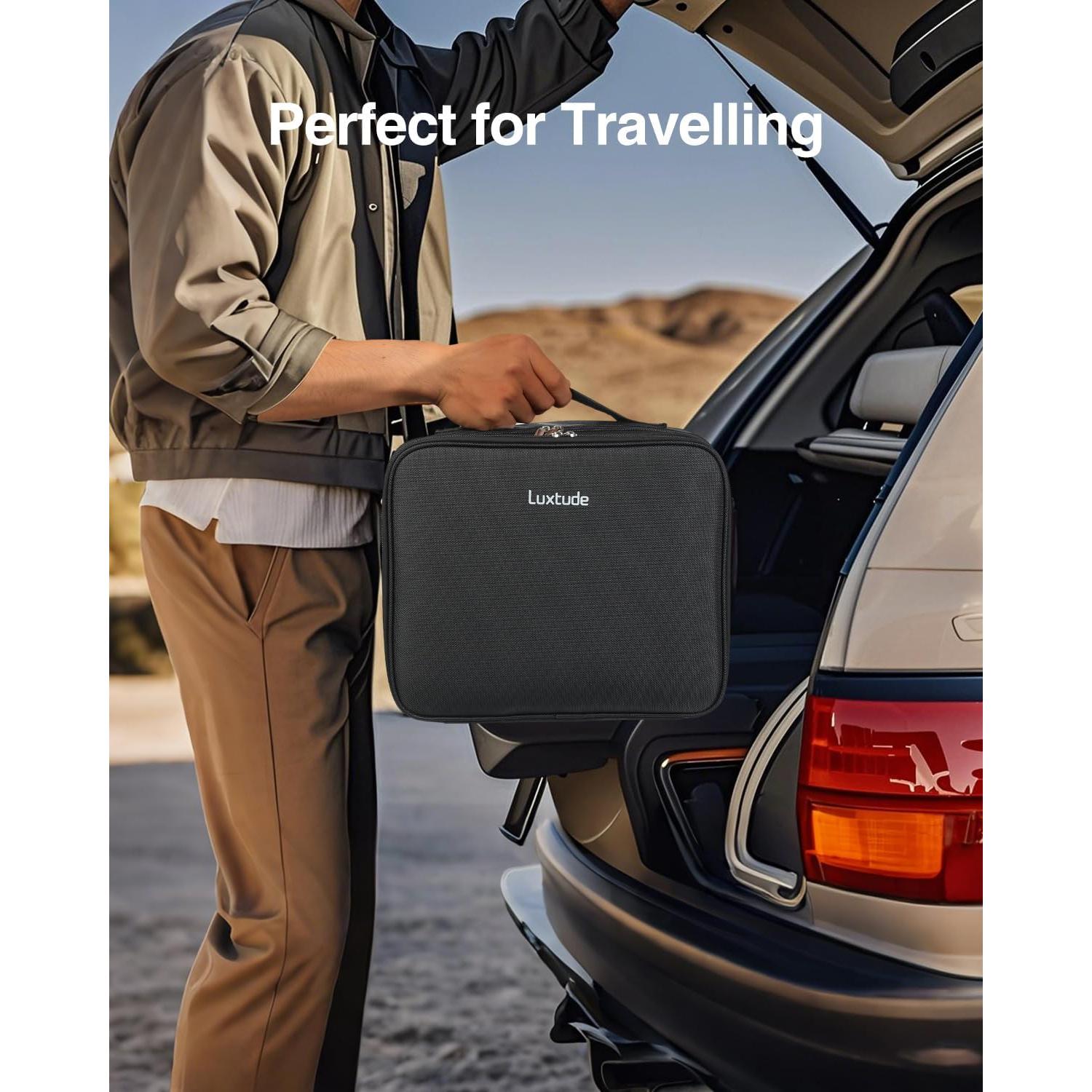 Organizador Electrónico Luxtude Grande 33x26.9cm Negro