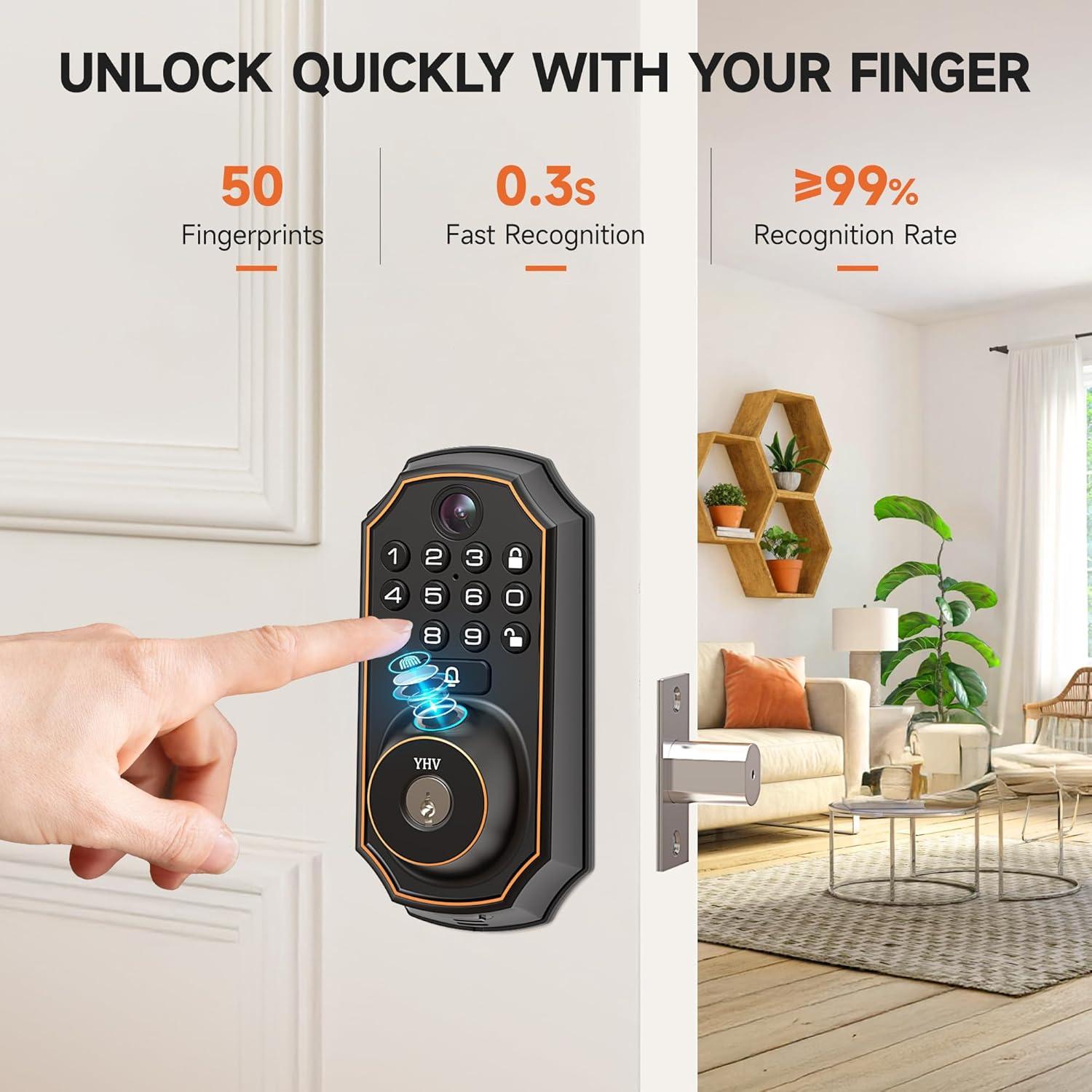 Cerradura Inteligente YHV CA-01 con Huella y APP