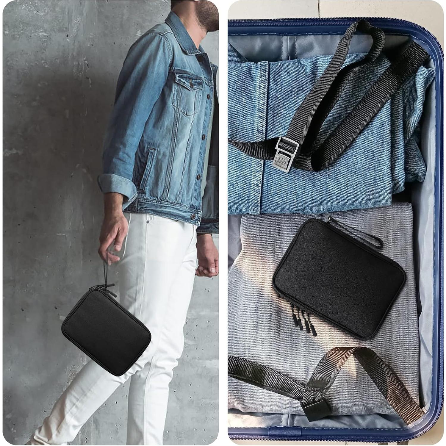 Bolsa Organizadora de Electrónica DDgro Grande Negra para Viajes