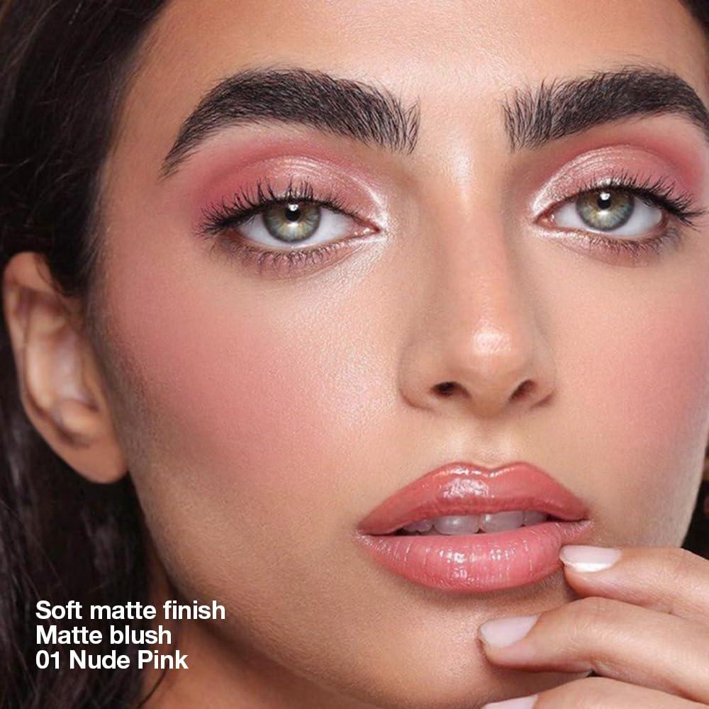 Rubor Mate Rosa Suave HHLTOH 6x6cm 7g - Larga Duración