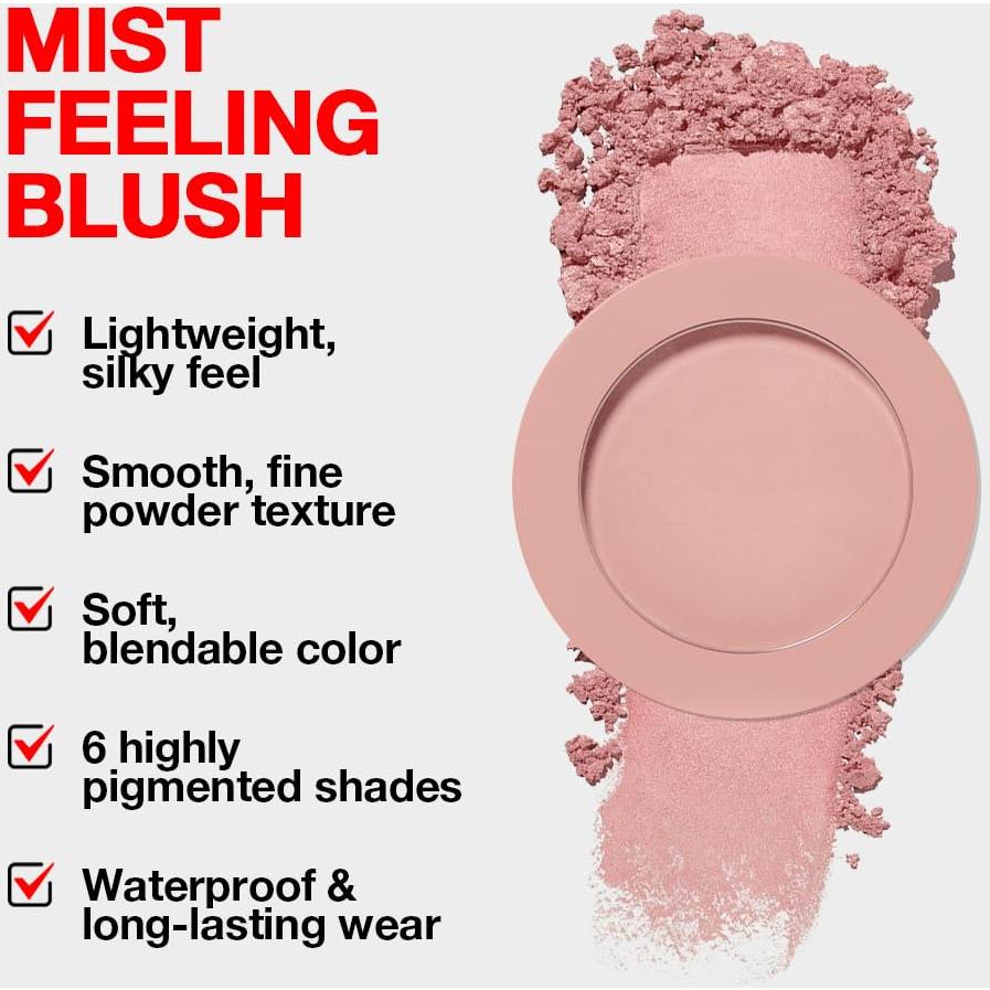 Rubor Mate Rosa Suave HHLTOH 6x6cm 7g - Larga Duración