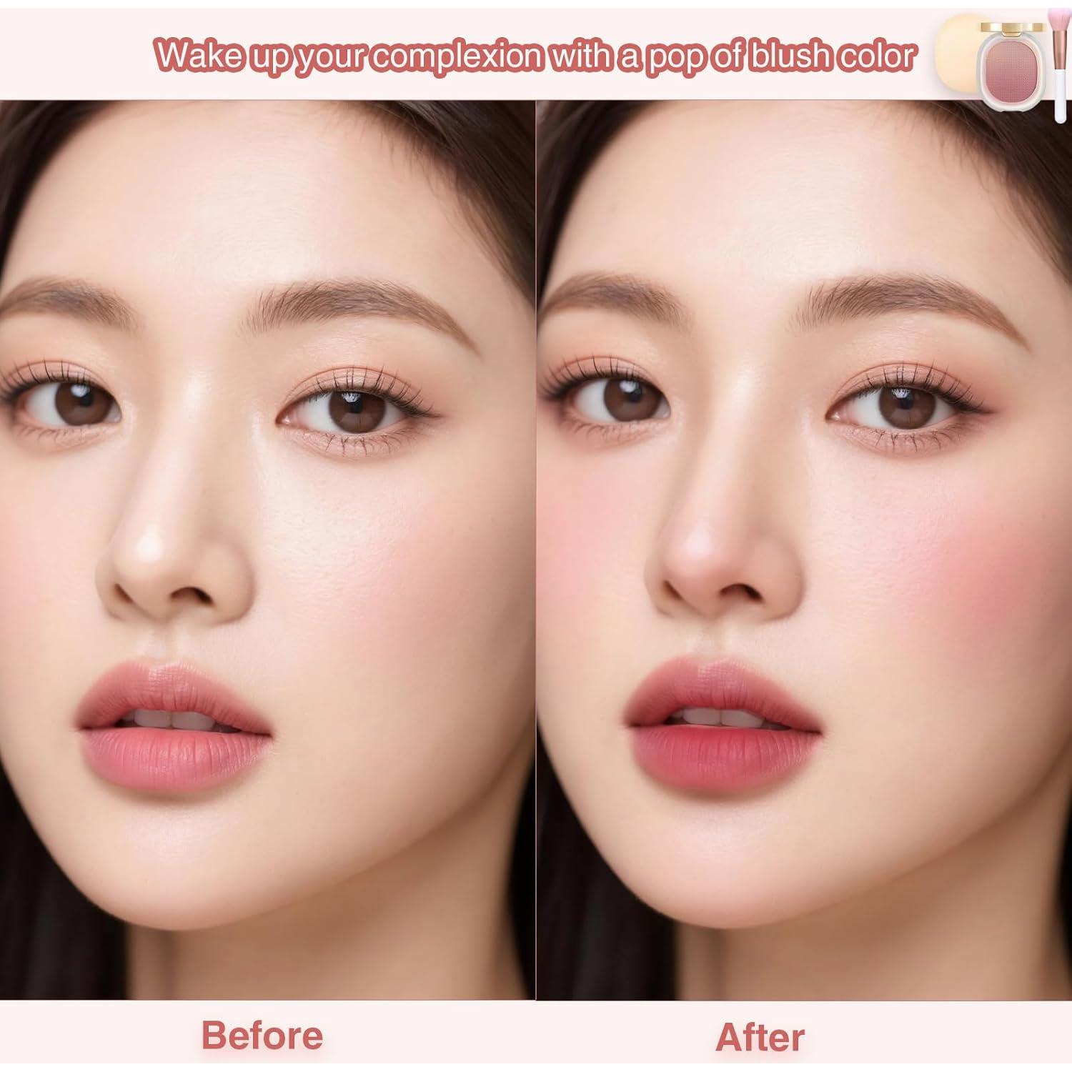 Polvo Rubor Mate Lilyloria 03 Rosa Ciruela 91g Sin Talco