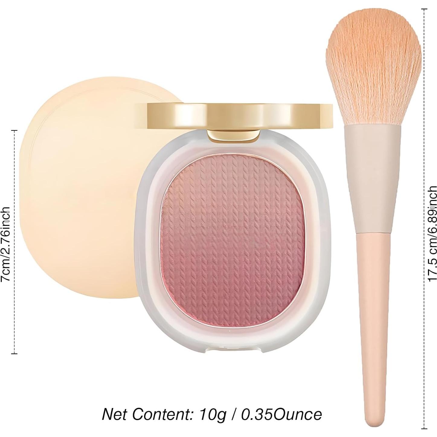 Polvo Rubor Mate Lilyloria 03 Rosa Ciruela 91g Sin Talco