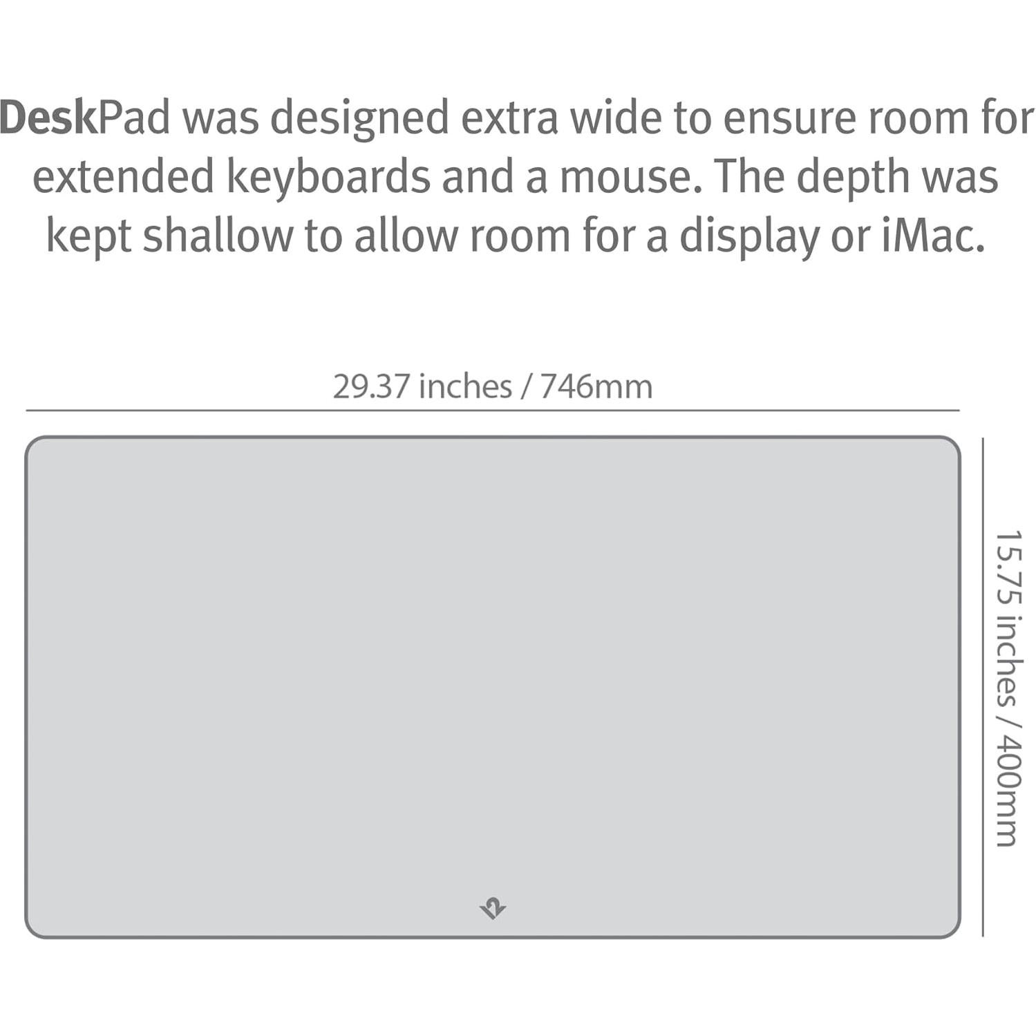 Alfombrilla de Escritorio Grande Twelve South - Cuero Negro 74.6x74.6cm