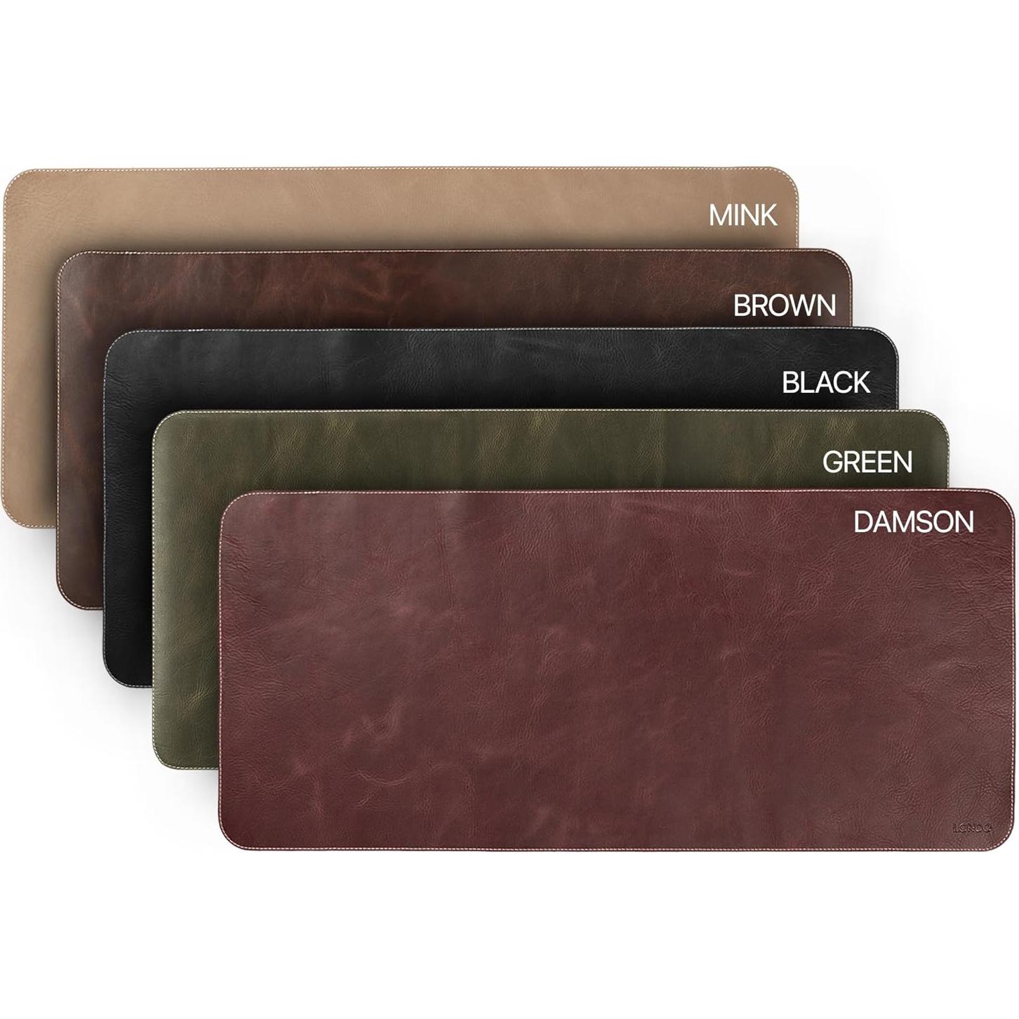 Alfombrilla de Ratón Londo OTTO271 de Cuero Marrón Grande 74x33cm