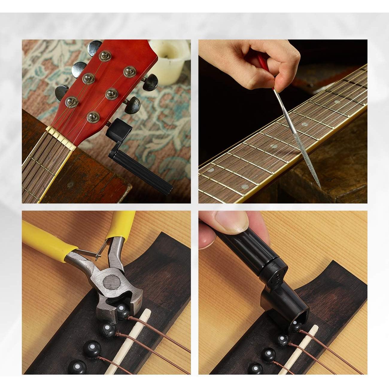 Kit de herramientas para guitarra 45 piezas con estuche