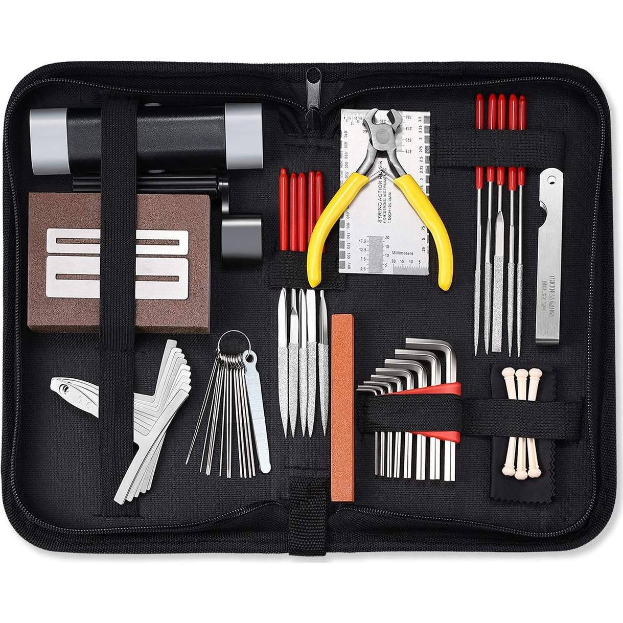 Kit de herramientas para guitarra 45 piezas con estuche