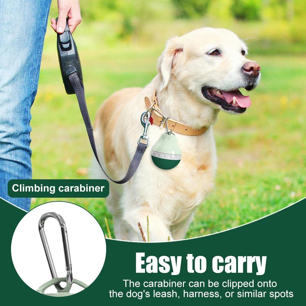 Botella de Agua para Perros DONGKER 200ml Plegable Verde