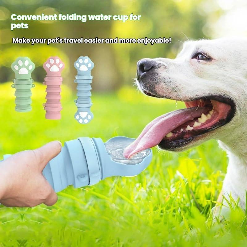 Botella de Agua Plegable para Perros YouCvita 10 cm Silicona