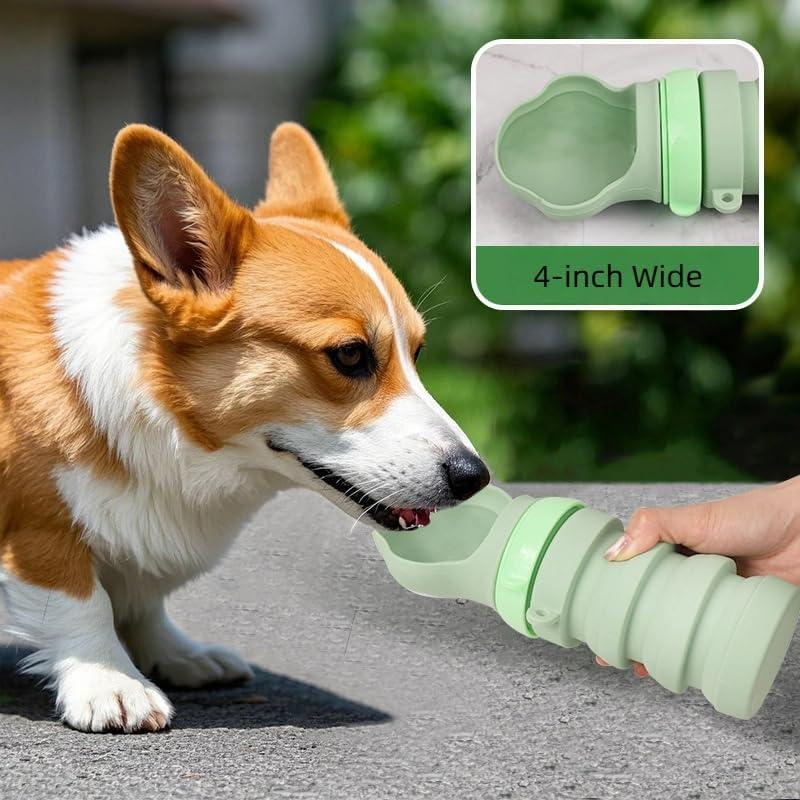 Botella de Agua Plegable para Perros YouCvita 10 cm Silicona