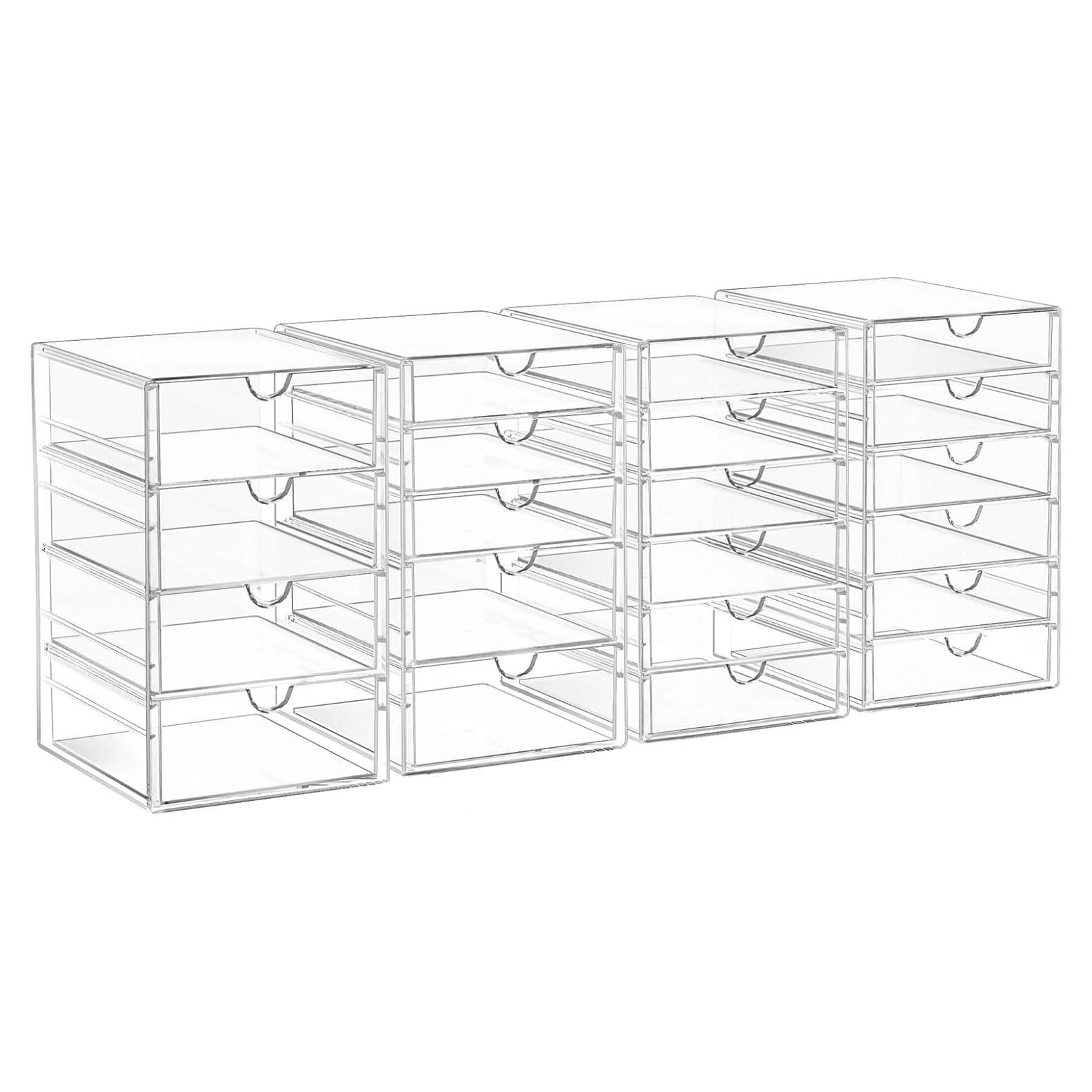 Organizador de Cajones Acrílicos AMALEKO - 21 Cajones Apilables