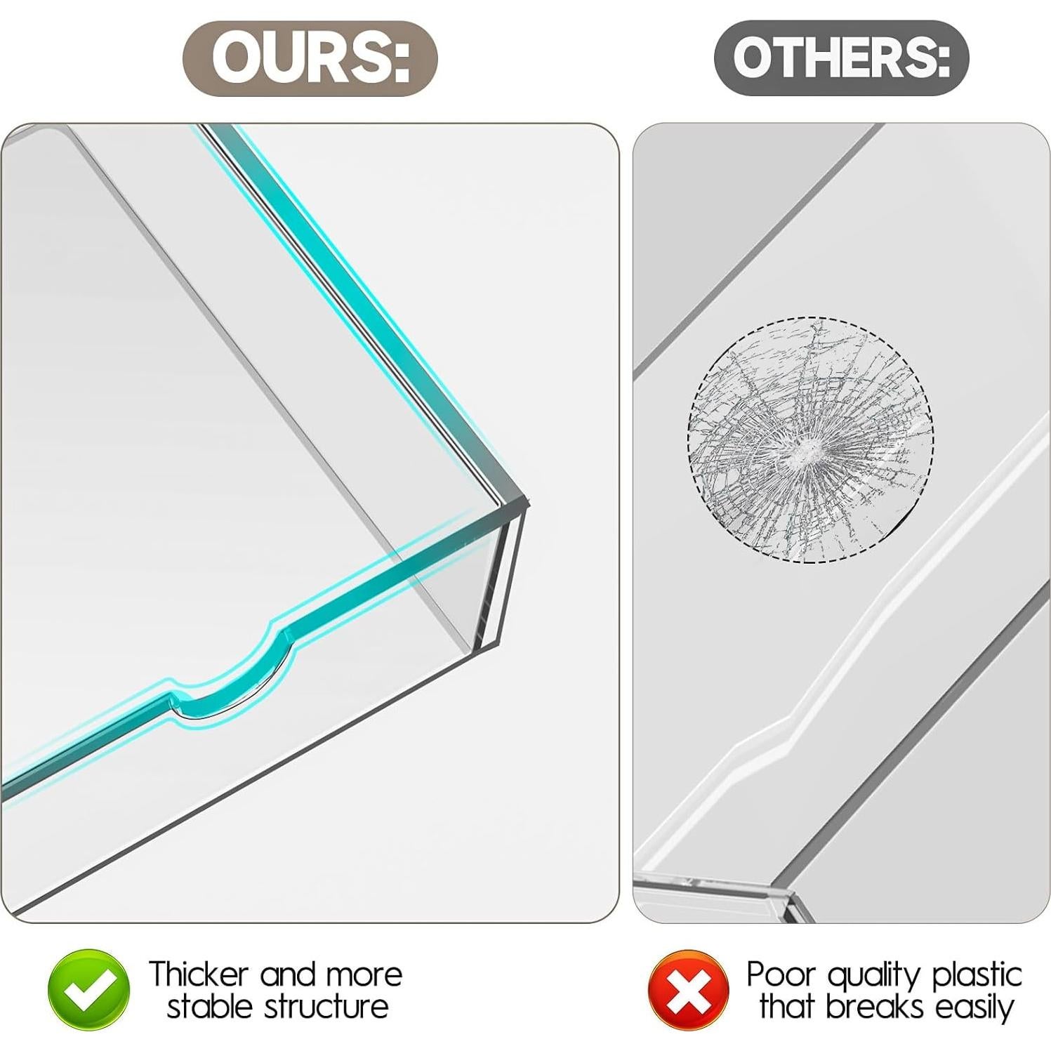 Organizador de Cajones Acrílicos AMALEKO - 21 Cajones Apilables