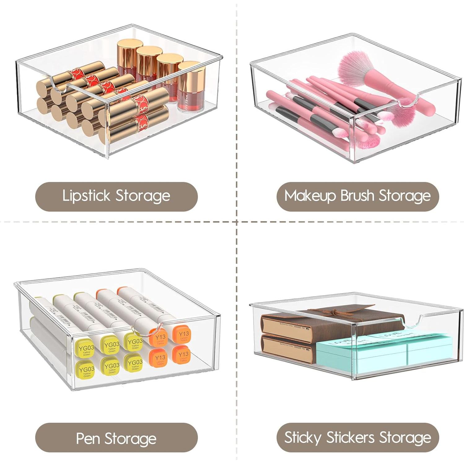 Organizador de Cajones Acrílicos AMALEKO - 21 Cajones Apilables