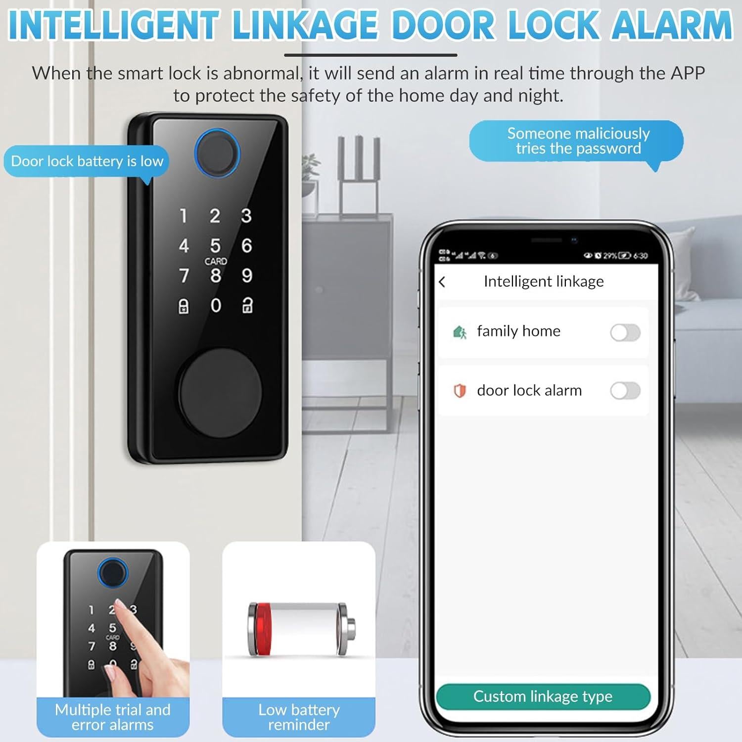 Cerradura Inteligente MDHAND con Huella Dactilar y App