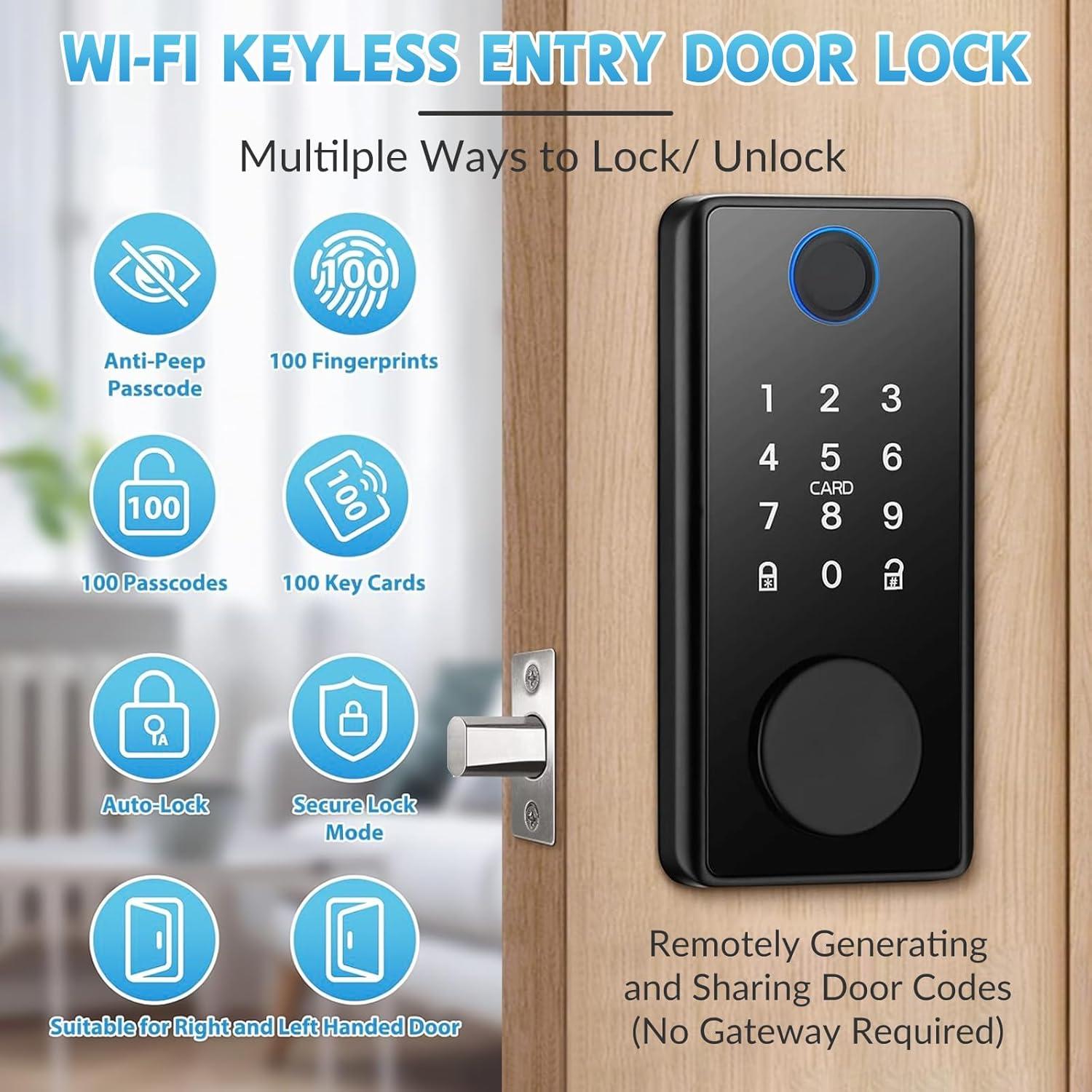 Cerradura Inteligente MDHAND con Huella Dactilar y App