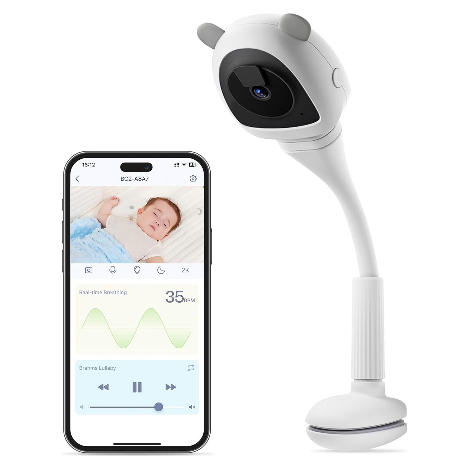 Monitor de Bebé Inteligente VerdiNex con Cámara 2K y AI