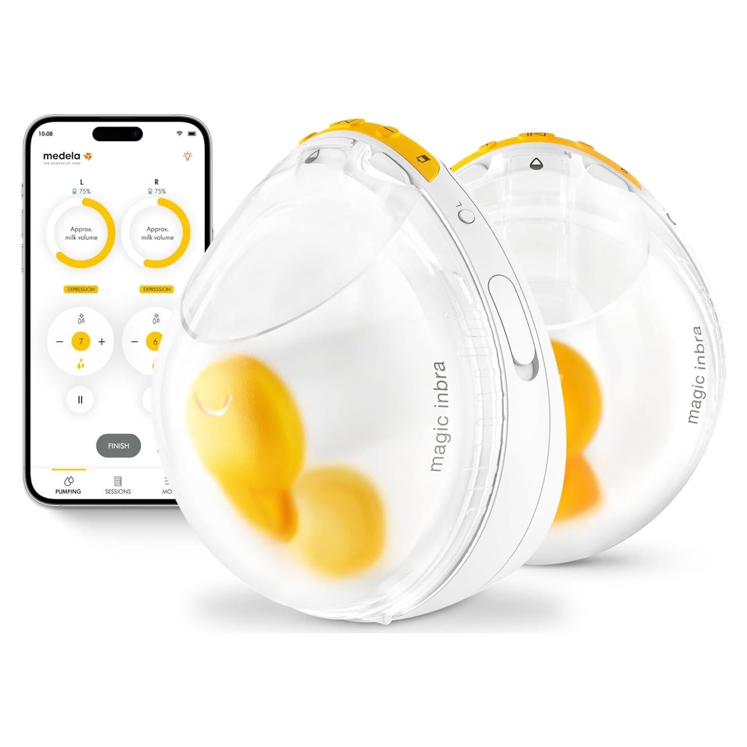 Extractor de Leche Medela Magic InBra Portátil Doble Bomba