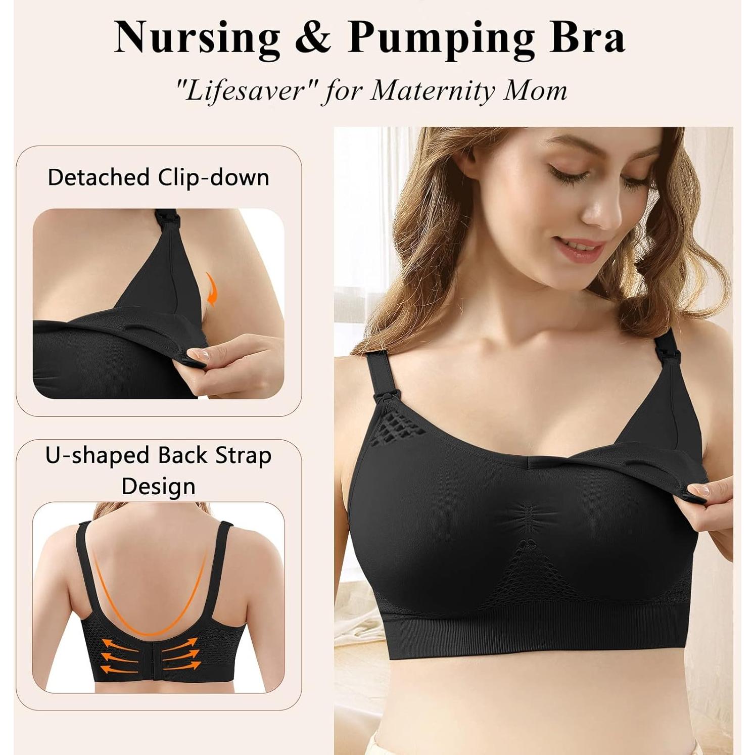 Sujetador de Lactancia 4HOW Manos Libres Acolchado X-Large