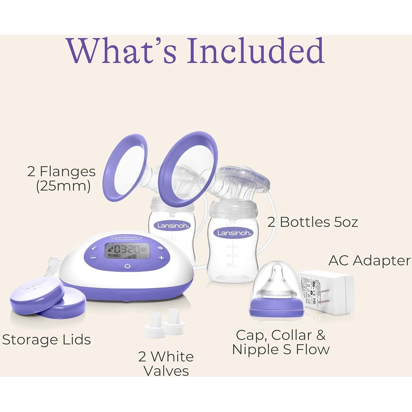 Extractor de Leche Eléctrico Doble Lansinoh Signature Pro