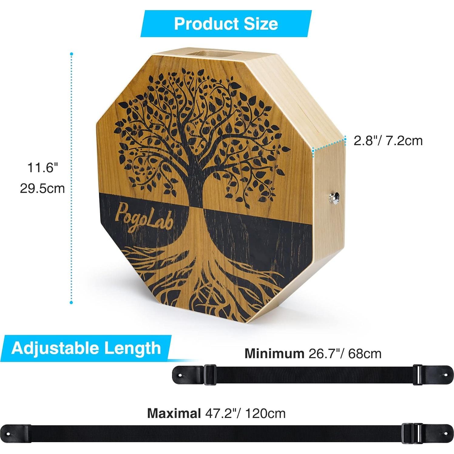 Cajón Bicolor POGOLAB de Madera Portátil 1.08kg
