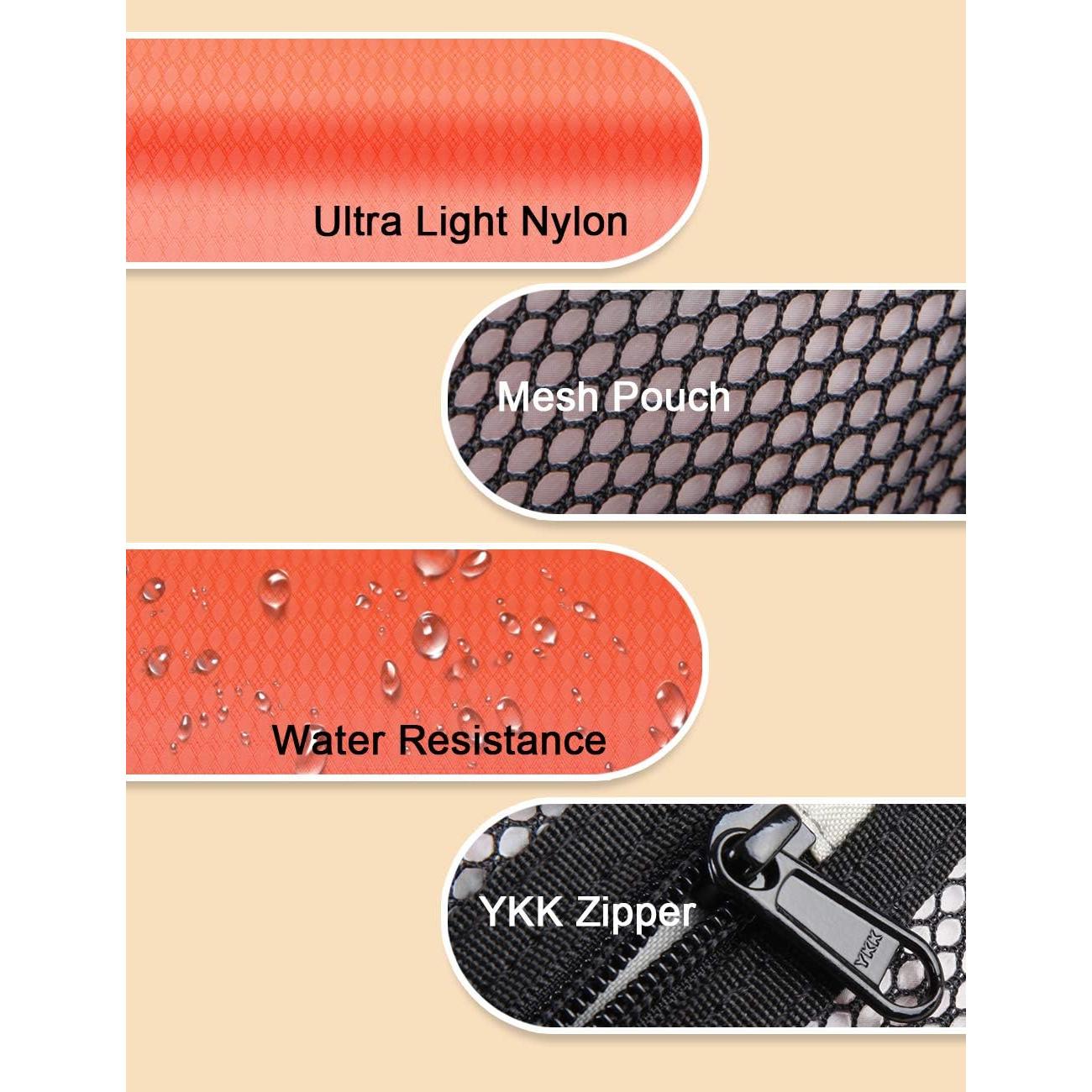 Bolsa de Aseo GOX Naranja 20.1x9.4x5.1 cm Impermeable