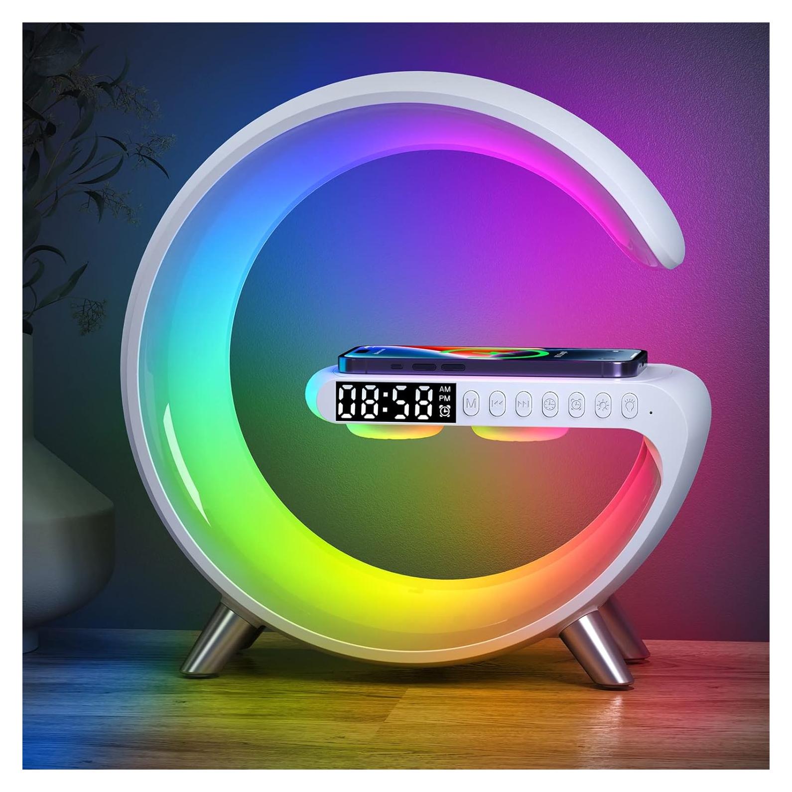 Lámpara de Mesa LED Inteligente Feknnedm 4 en 1 con Cargador