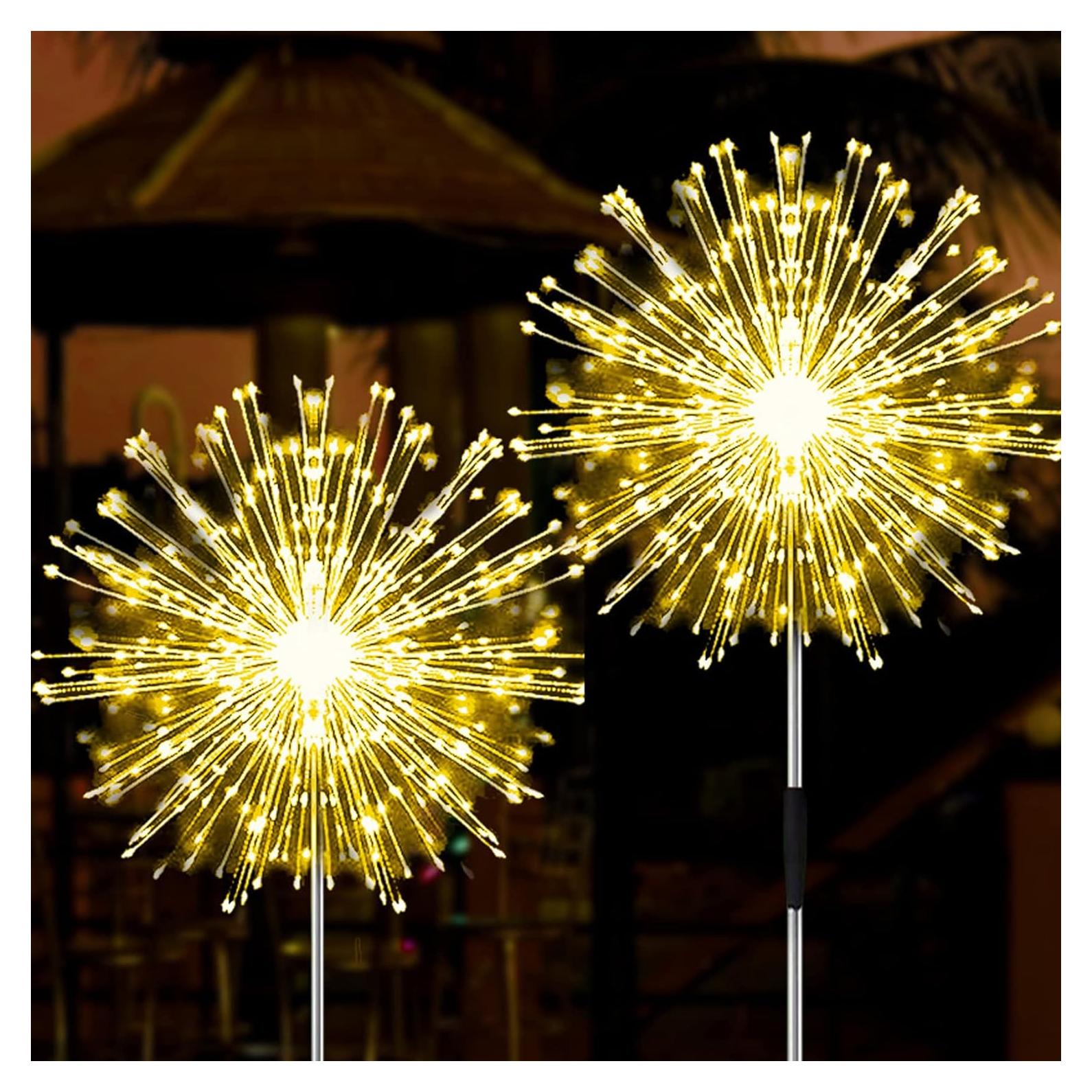 Luces Solares JJGoo Fuegos Artificiales 120 LEDs Jardín