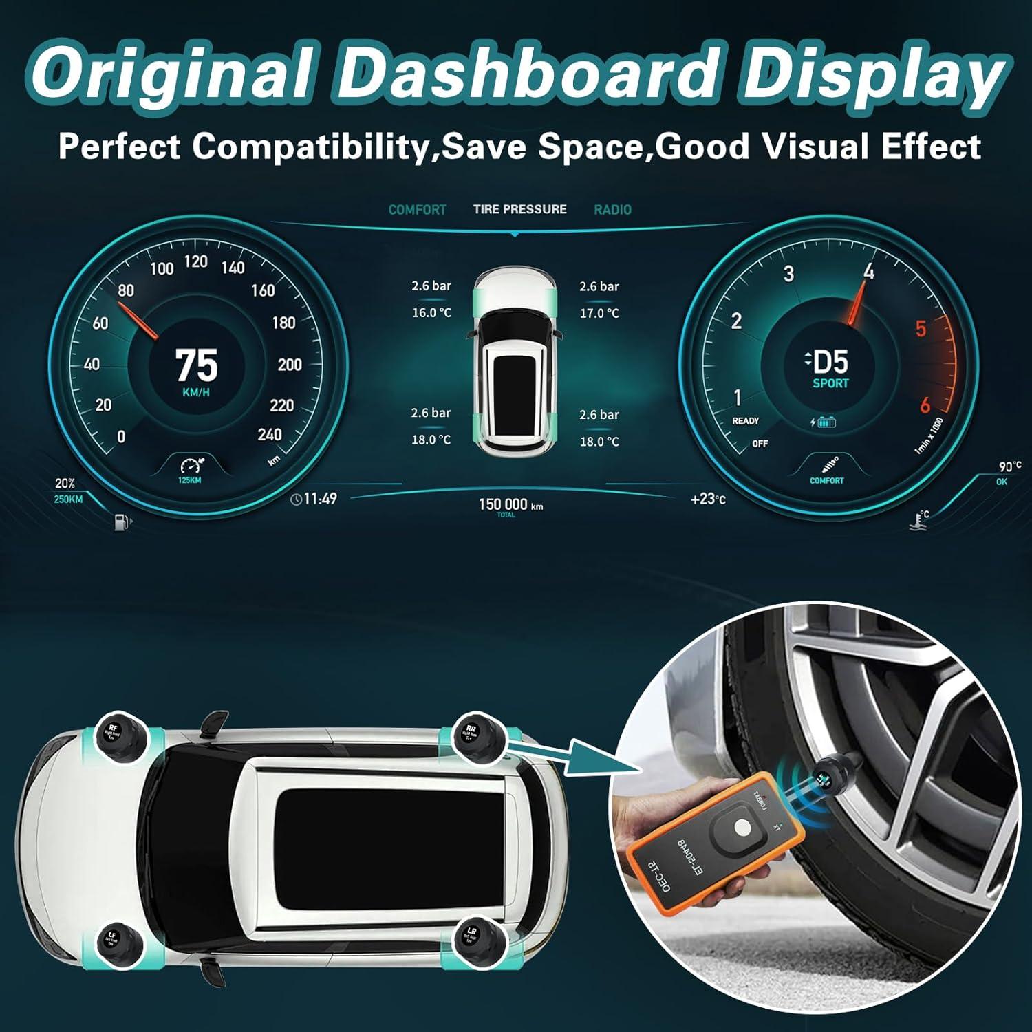 Sensor TPMS Masoll para GM Chevy Buick Cadillac 4 Piezas