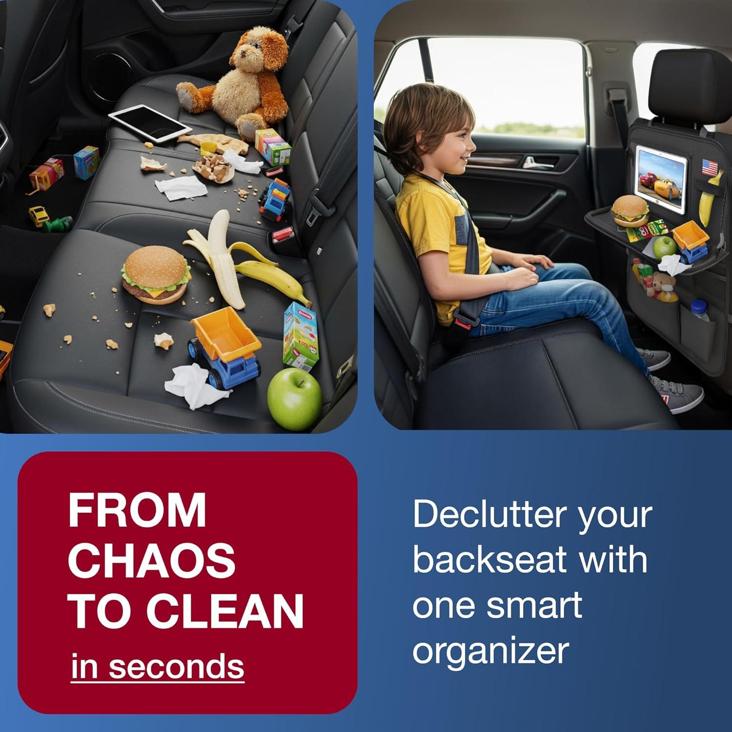 Organizador de Asiento Trasero AutoUS 2025 - 2 Piezas Oxford 600D