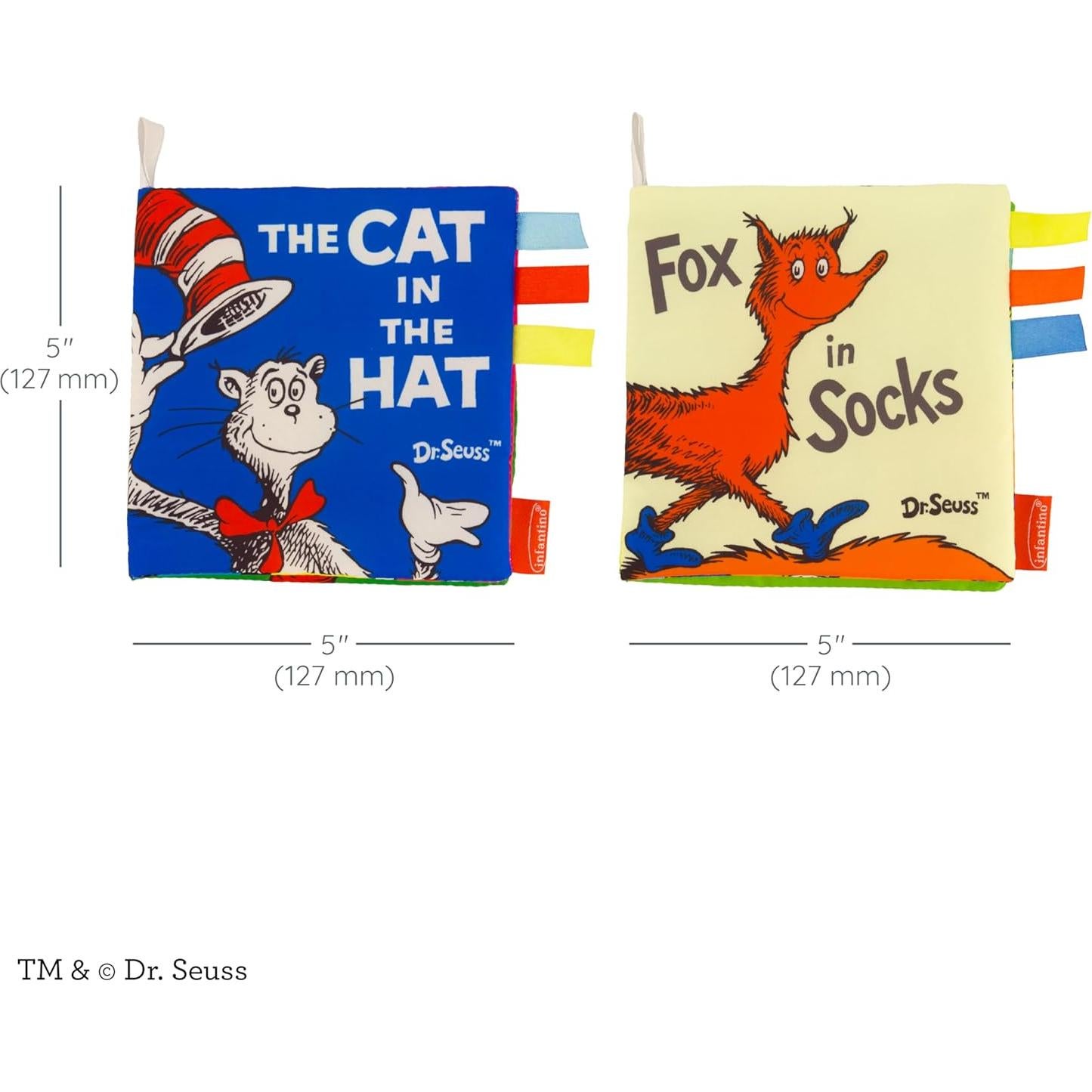 Libros de Actividad Suaves Infantino Dr. Seuss 2 Piezas